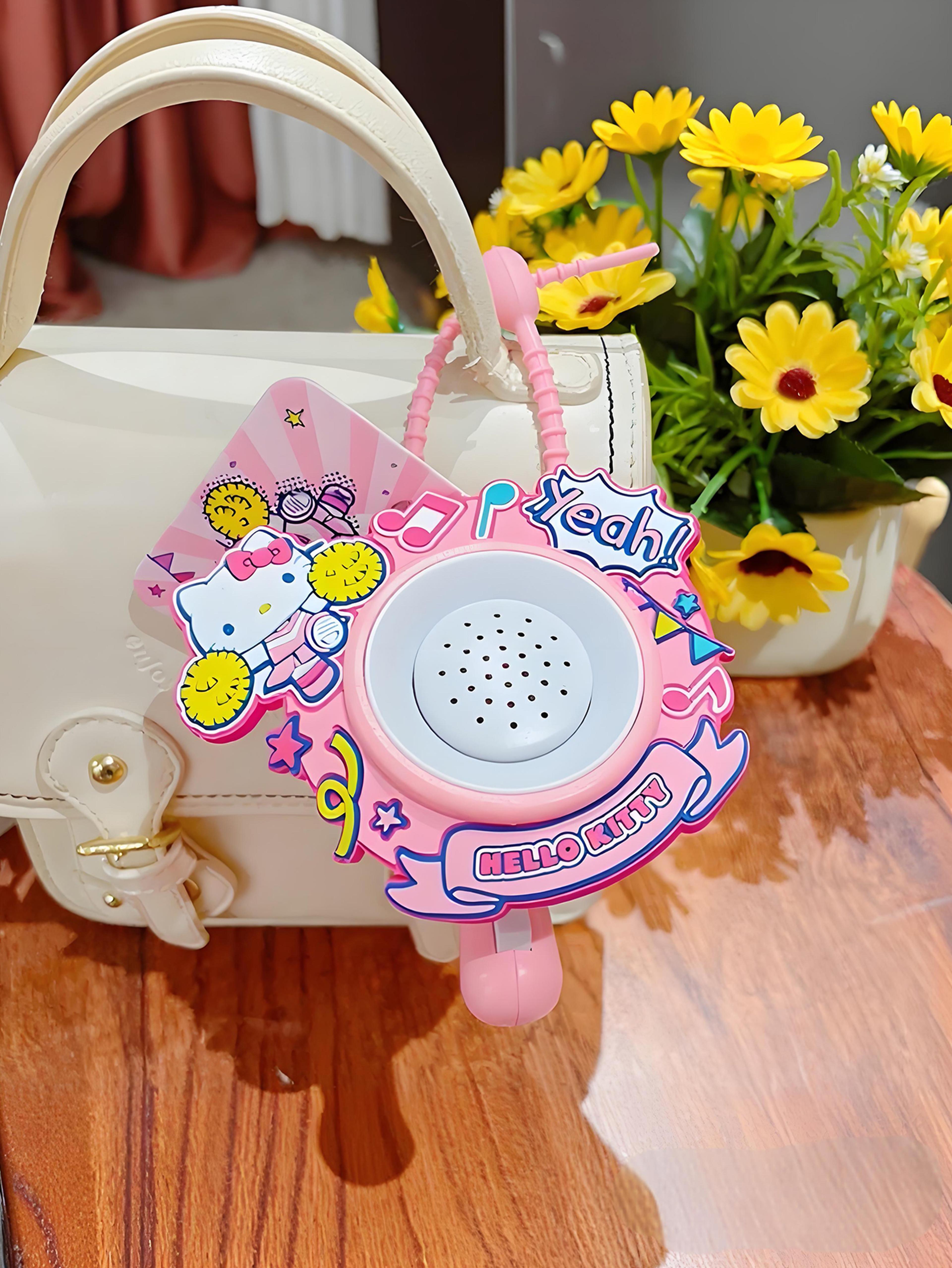 kawaii cartoon doll pendant toy sanrio mini speaker keychain