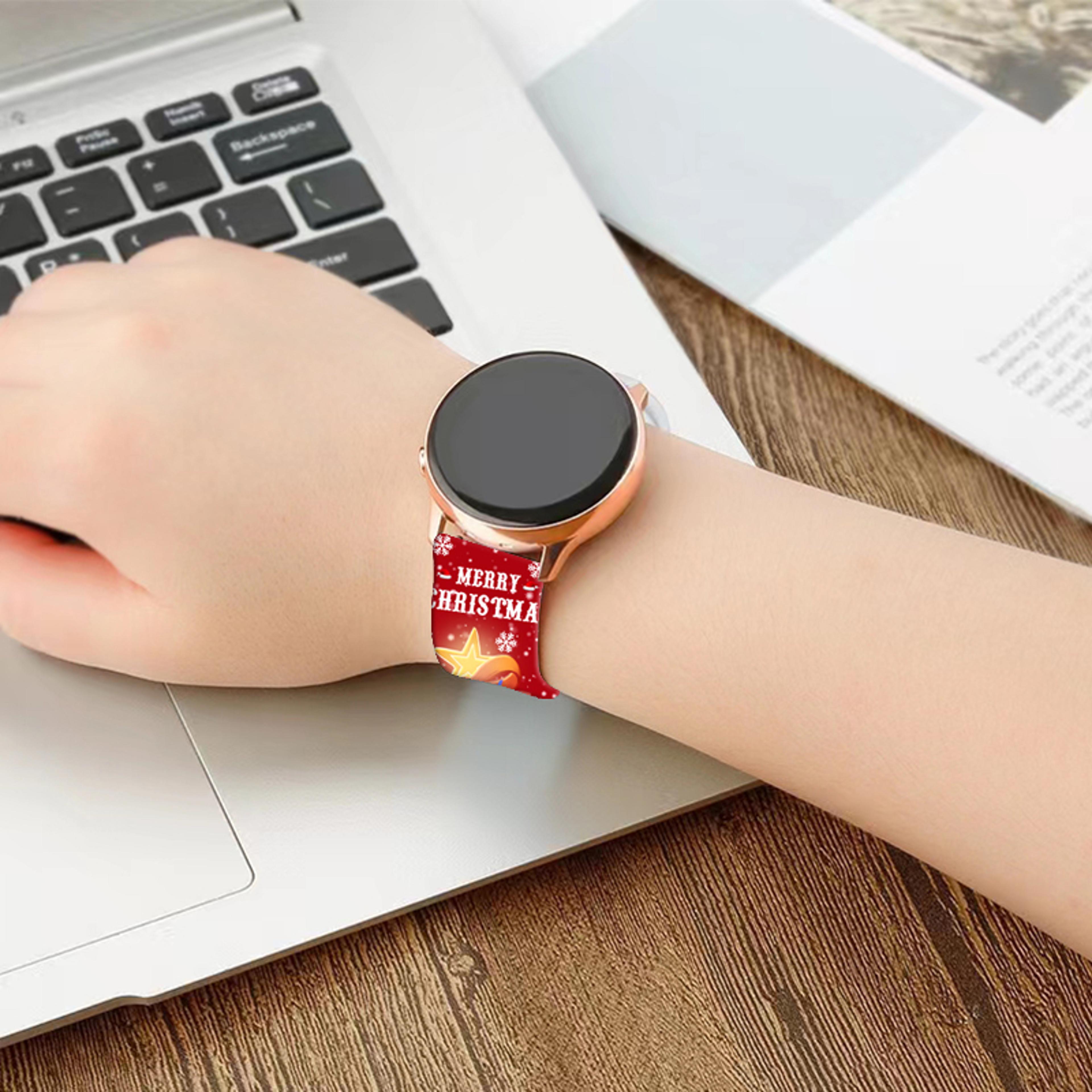 replaceable christmas printed strap for watch, bracelet for xiaomi amazfit