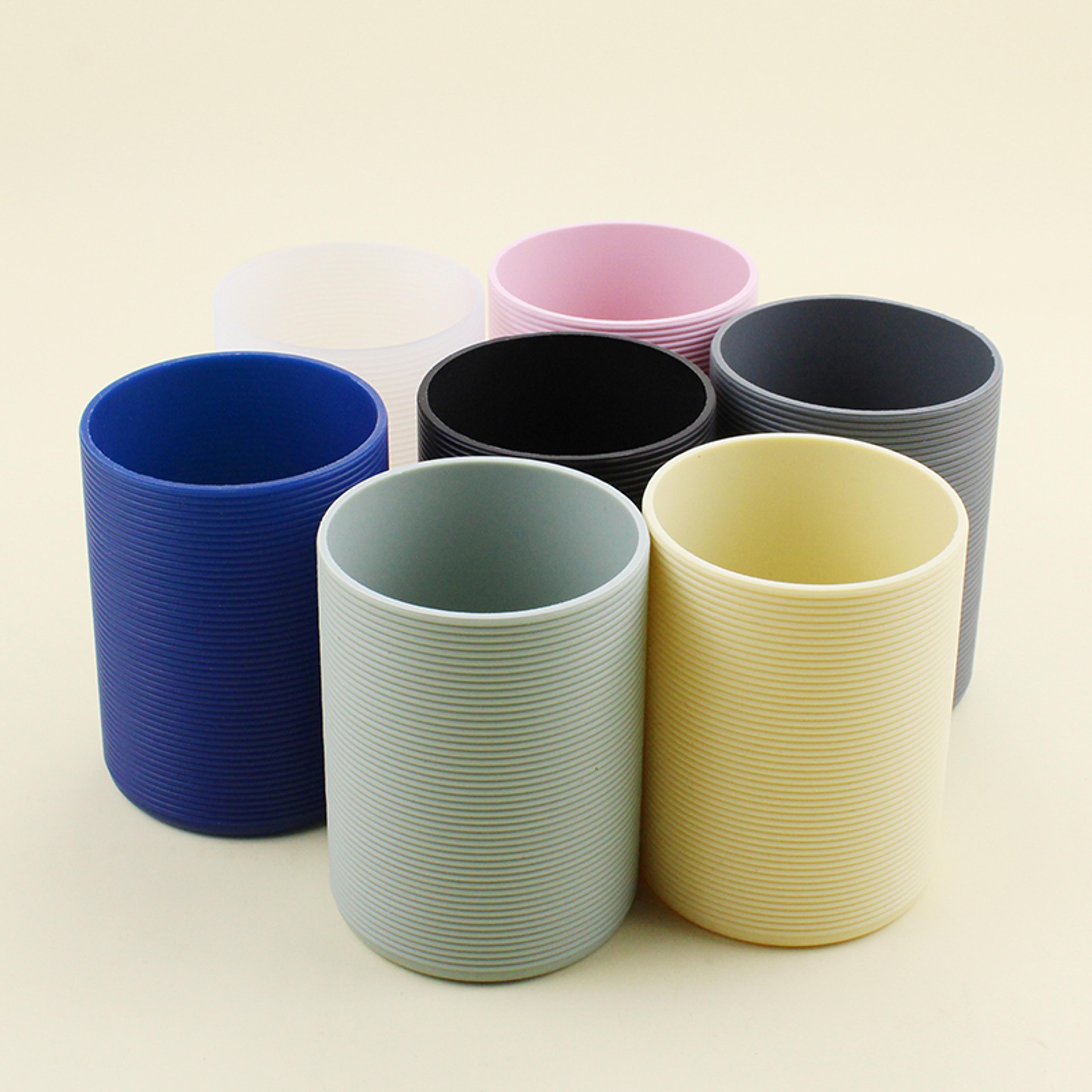 reusable silicone sleeve for water bottle, anti-slip insulated protective cover for bottles