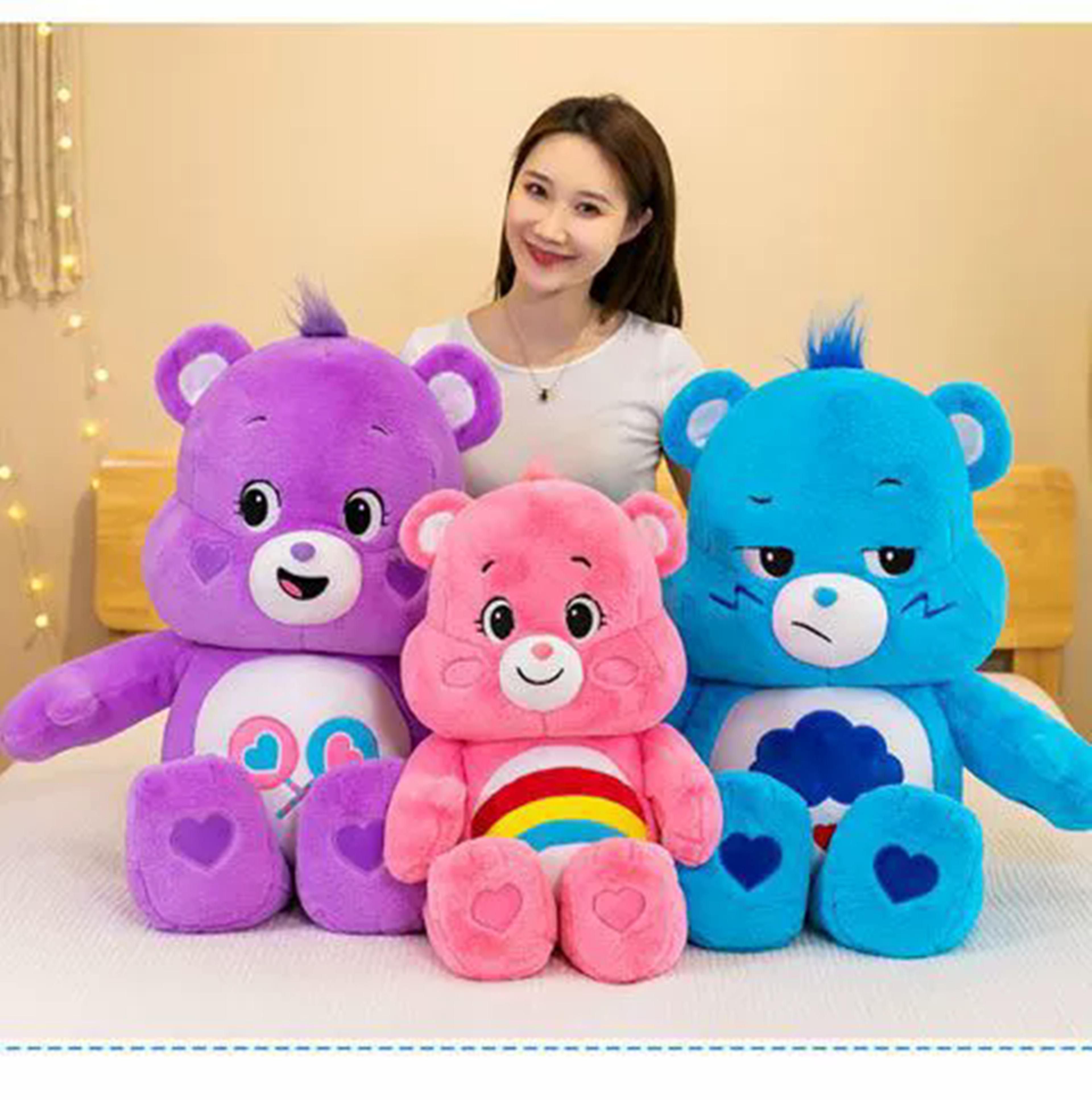 lovely care bear plush toy, new animal series anime bear doll, kawaii room gift for kids