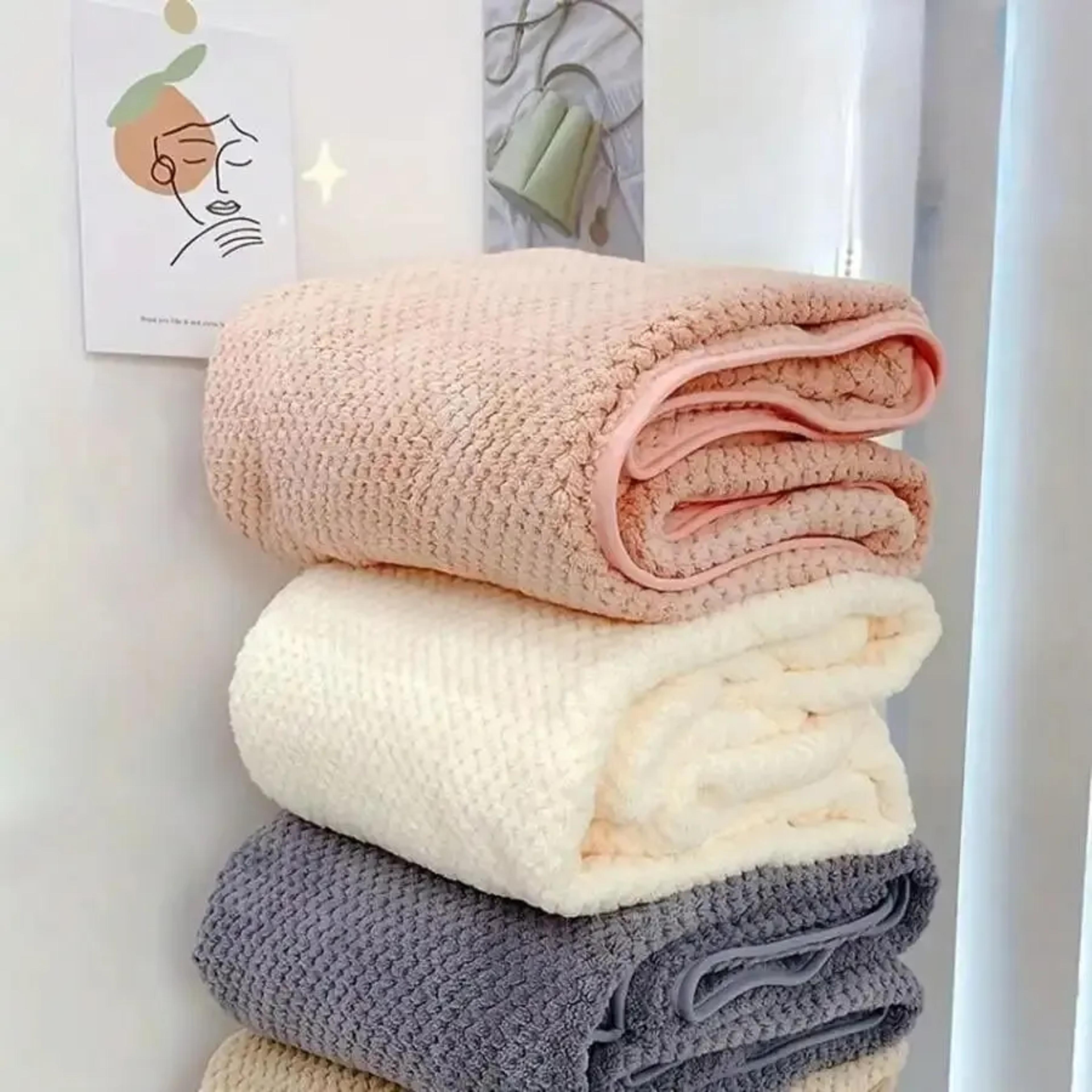 soft baby bath towel coral velvet quick drying absorbent bath towels for kids