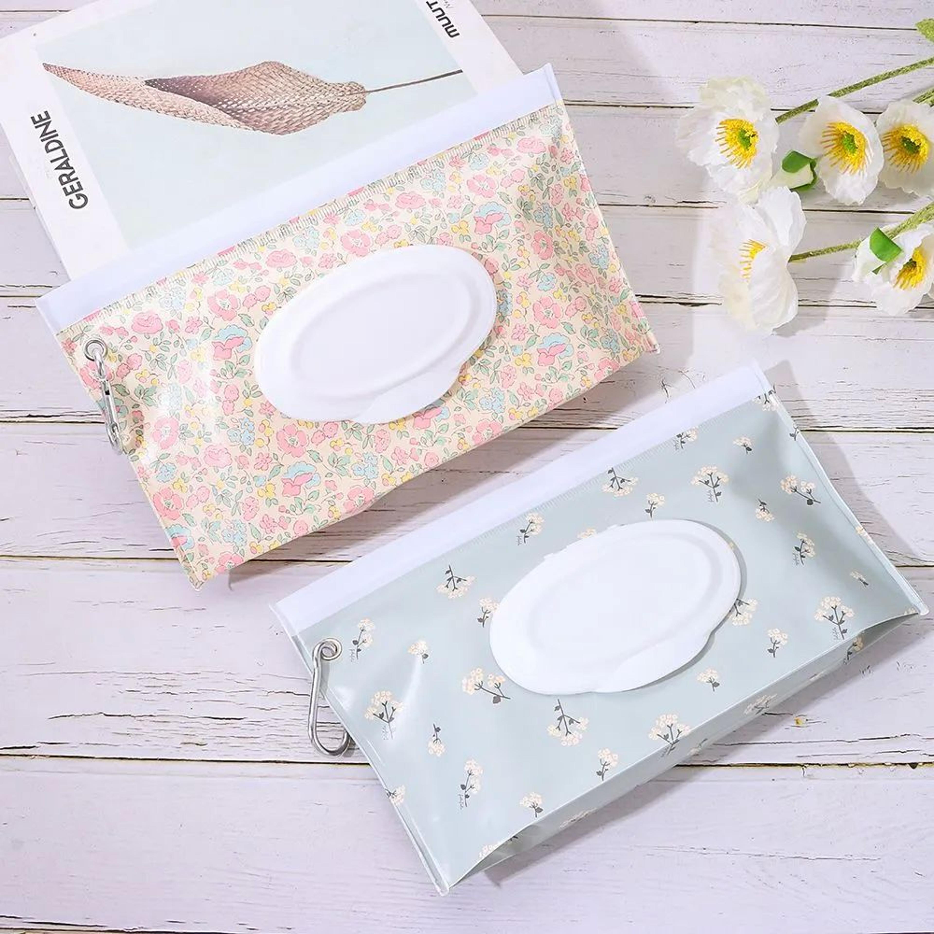 cosmetic pouch, fashion snap-strap flip cover baby product carrying case, wet wipes bag, stroller hanging tissue box