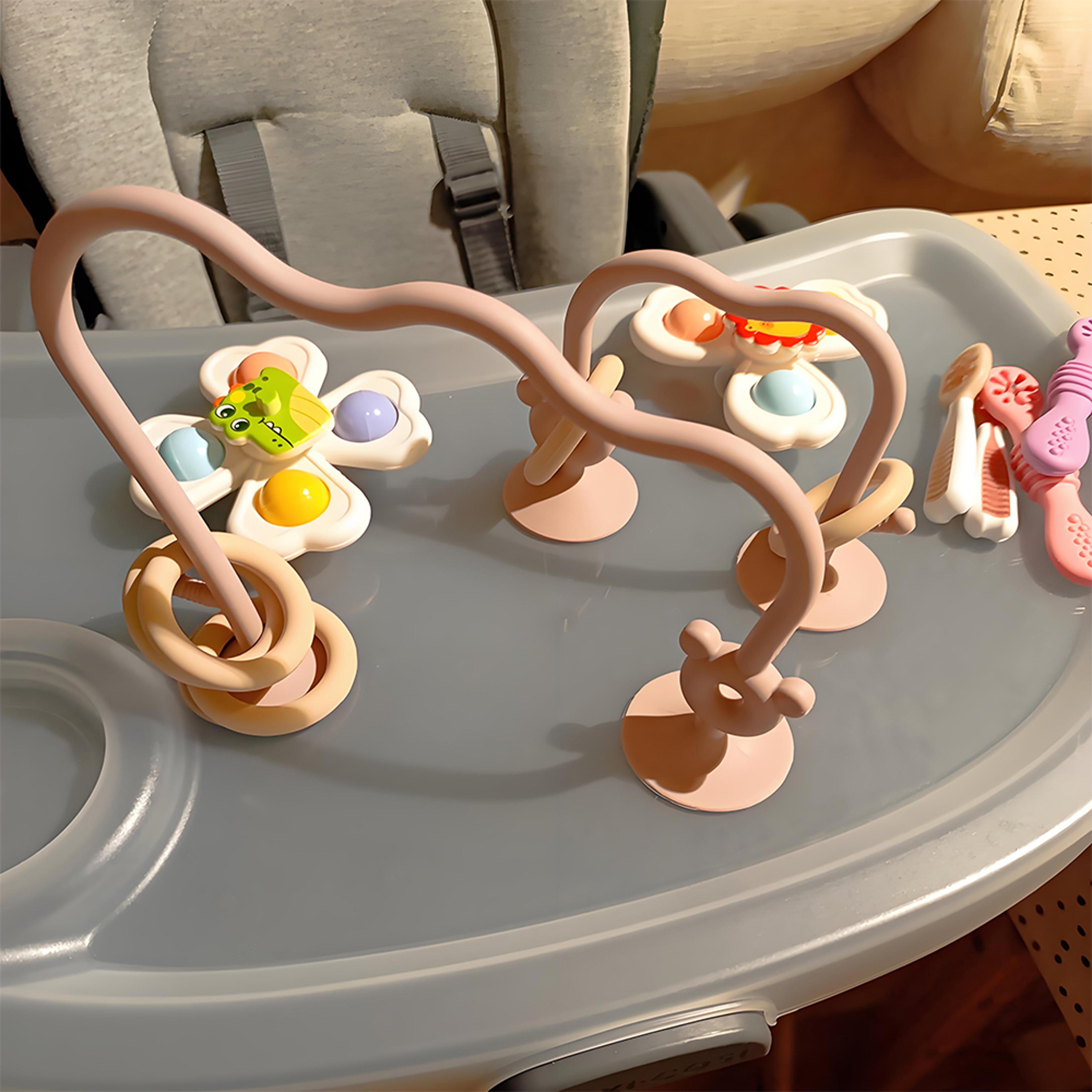 bead wrapped baby early education puzzle game toys, silicone children's silicone tabletop toys