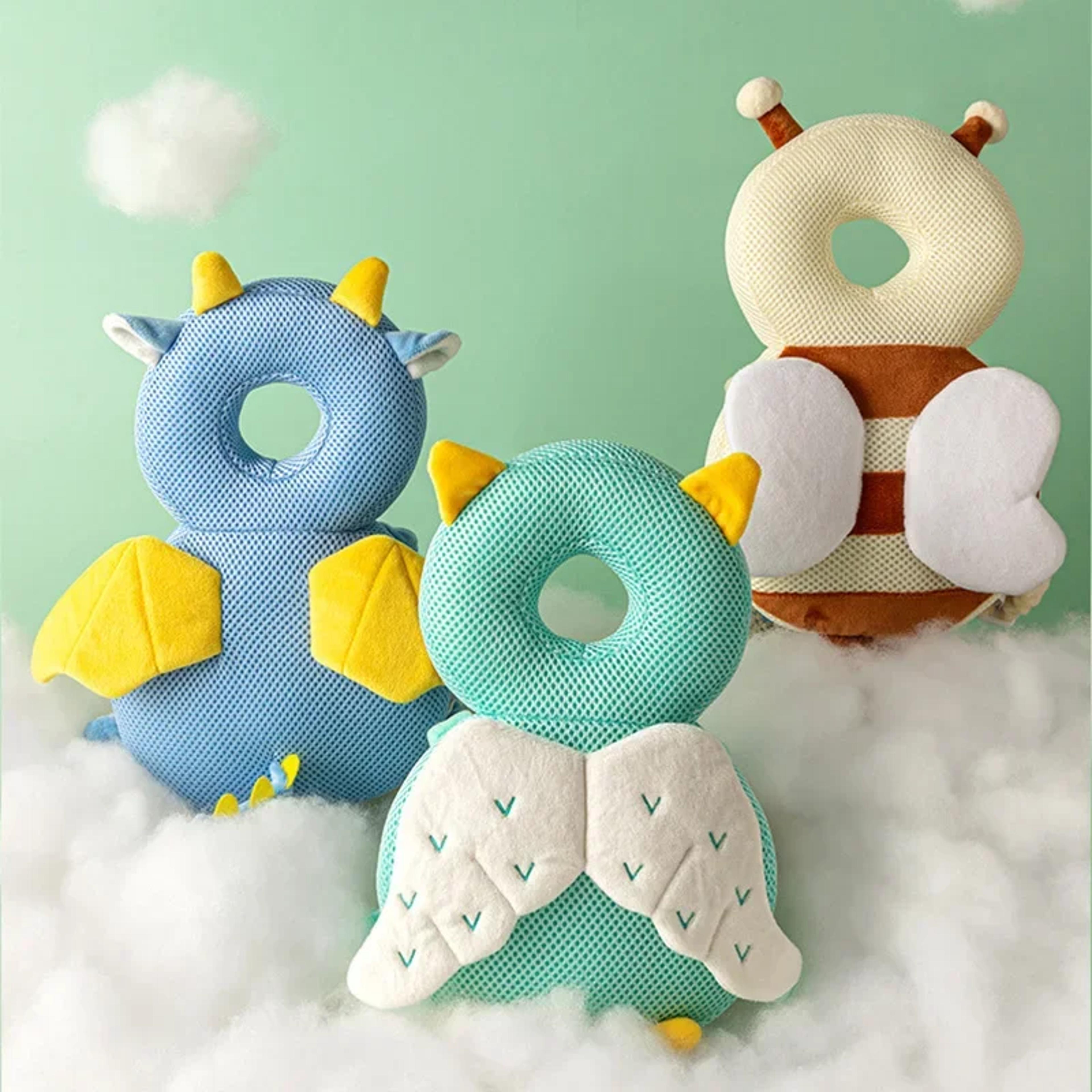 baby head protector, toddler cushion back safety pad, breathable anti-drop pillow, cartoon security pillows