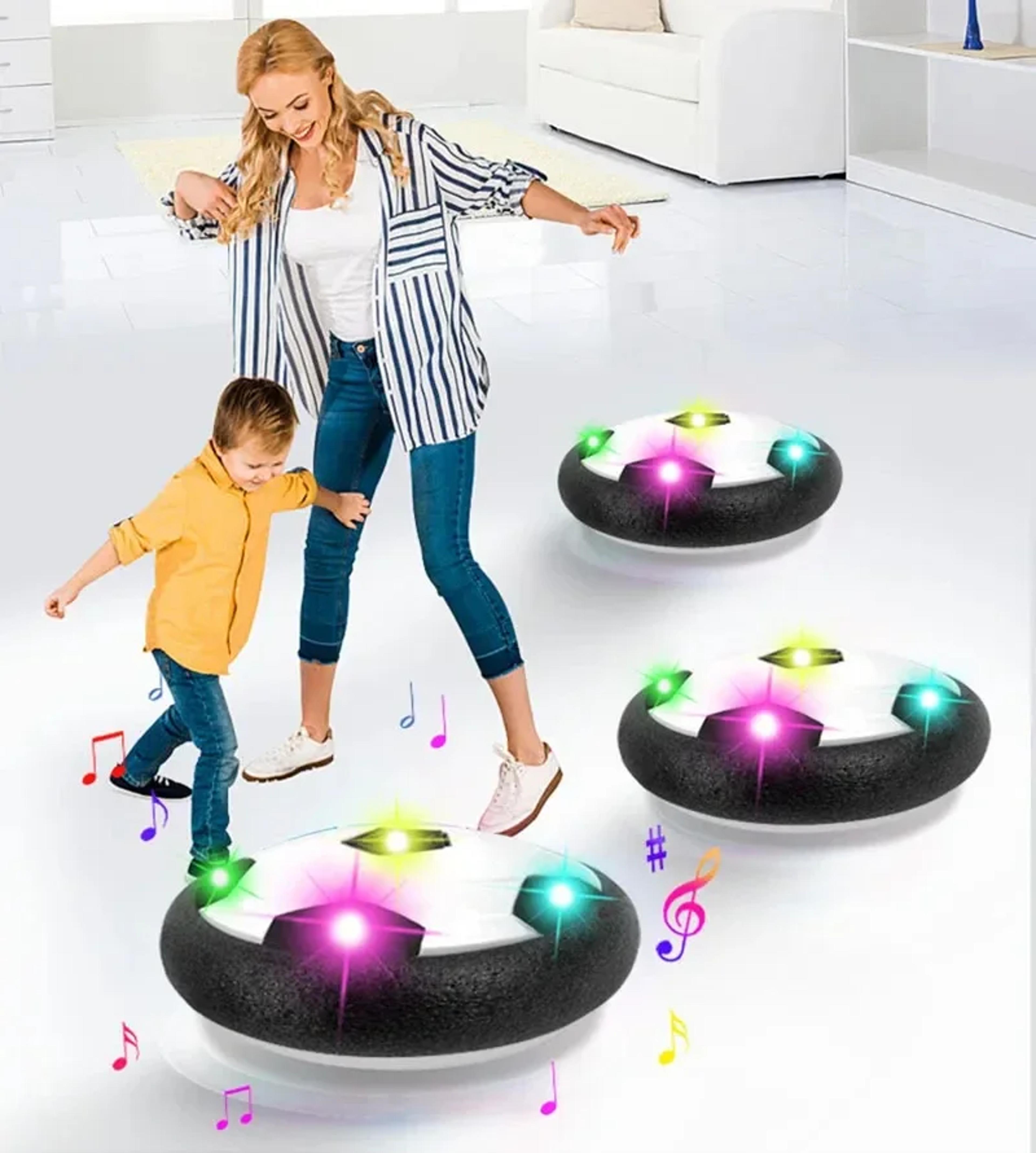 electric hover soccer ball, floating football with led lights, music soccer toy for children, indoor and outdoor kids
