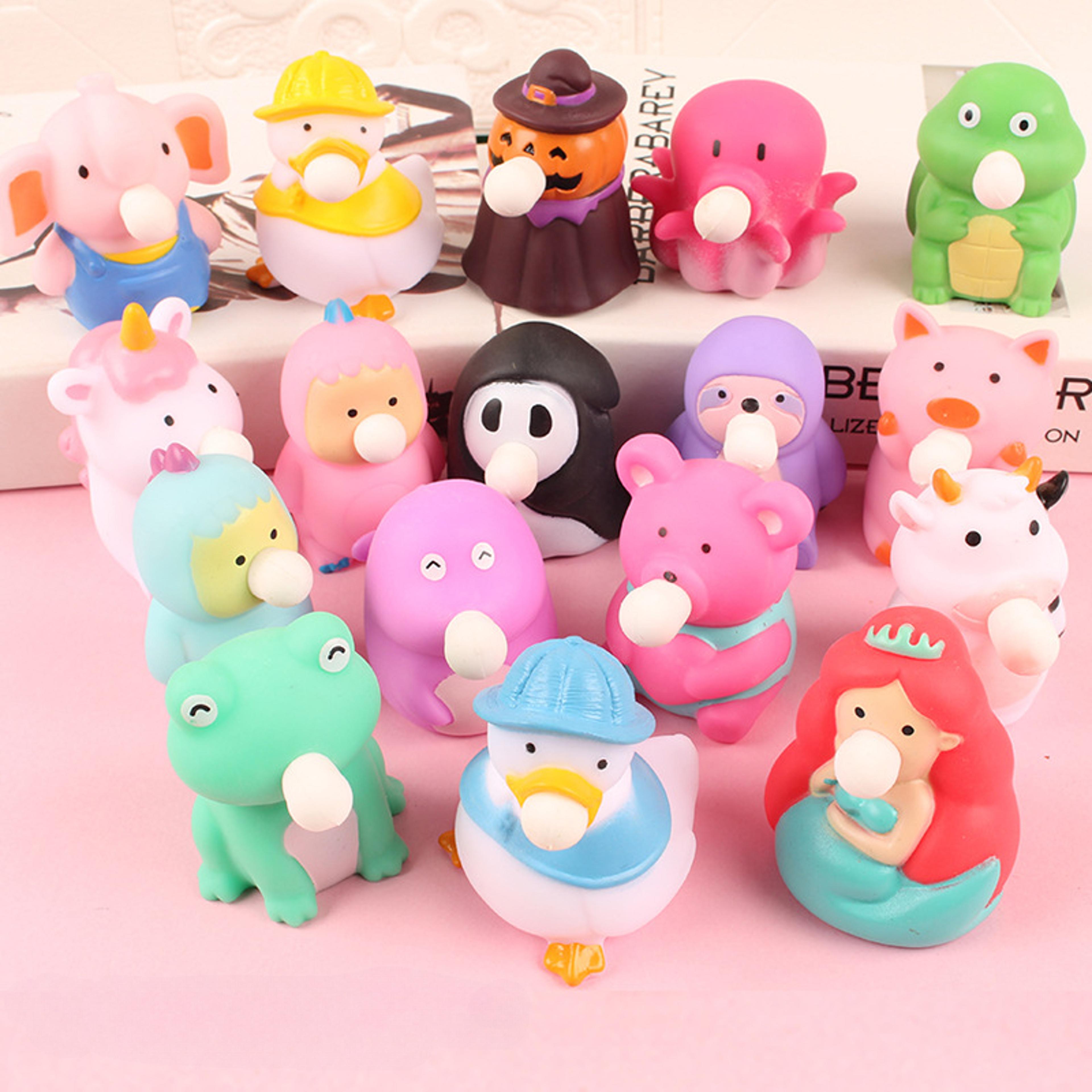 squishy balls mermaid unicorn sloth animals, squeeze toy cute bubble squishy toys, stress relief fidget toy for kids