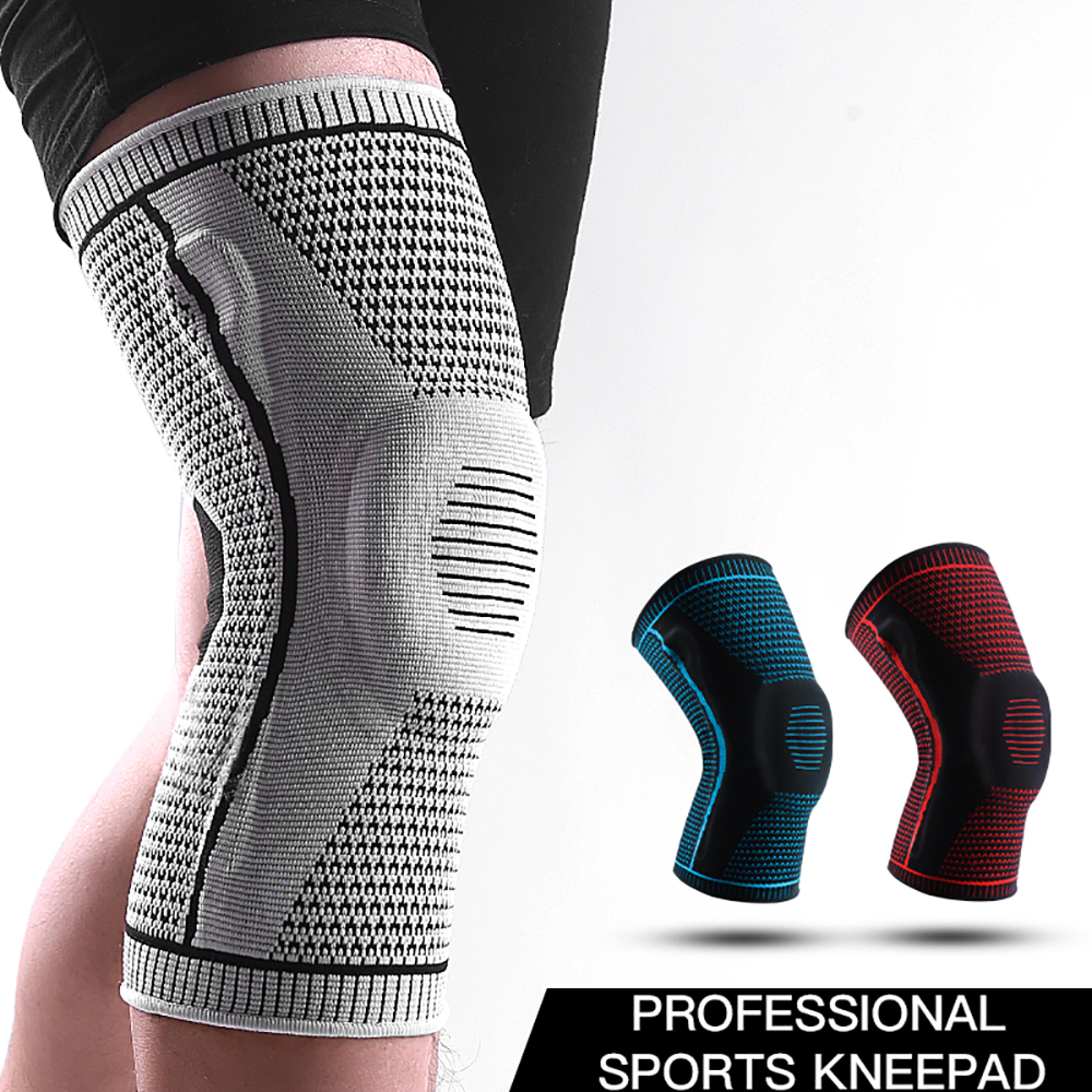 meniscus silicone compression, knee pads strap, sport knee braces basketball, patella medial support, running protection