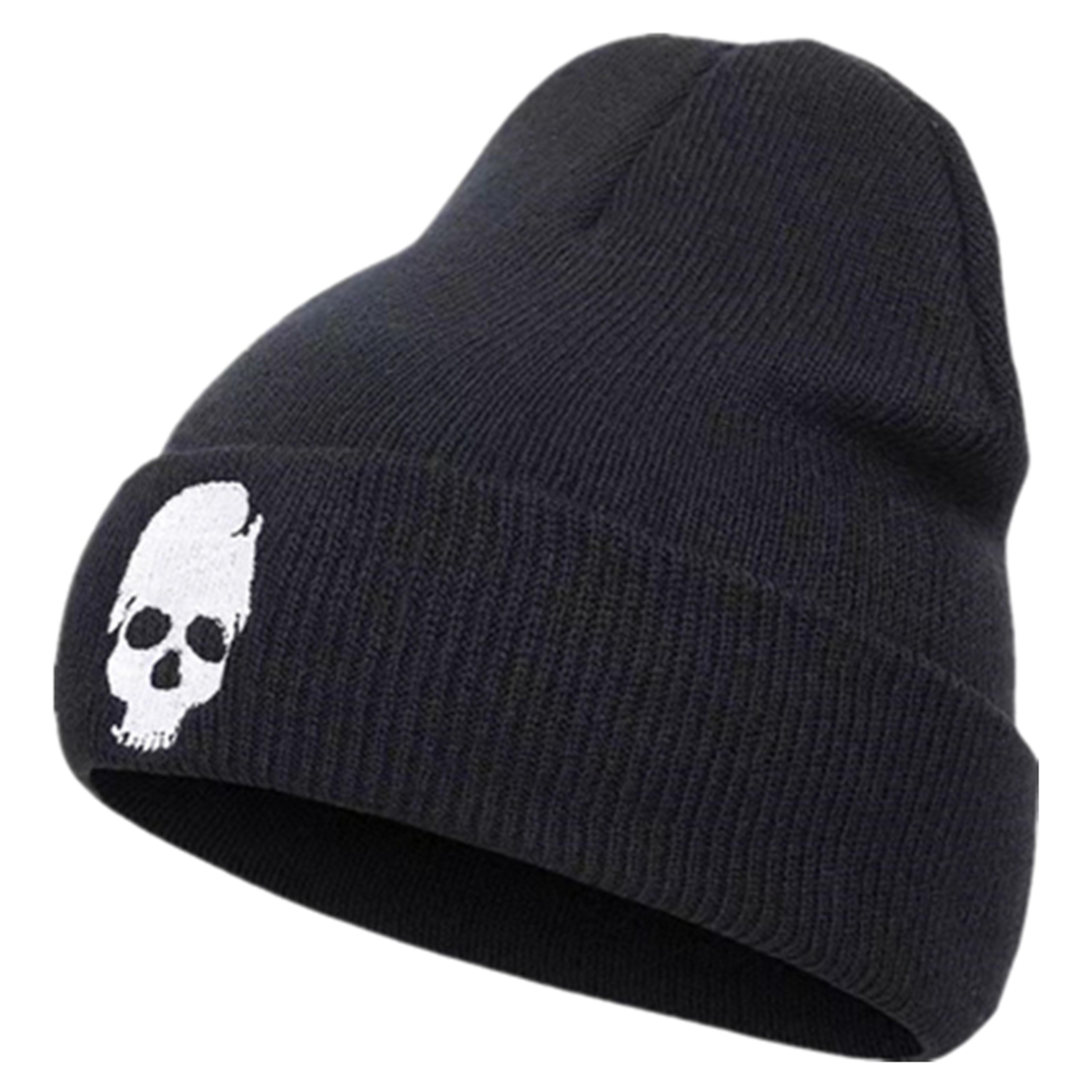 autumn and winter skull style, beanie hats for woman and man, unisex knitted hat, warm winter cap