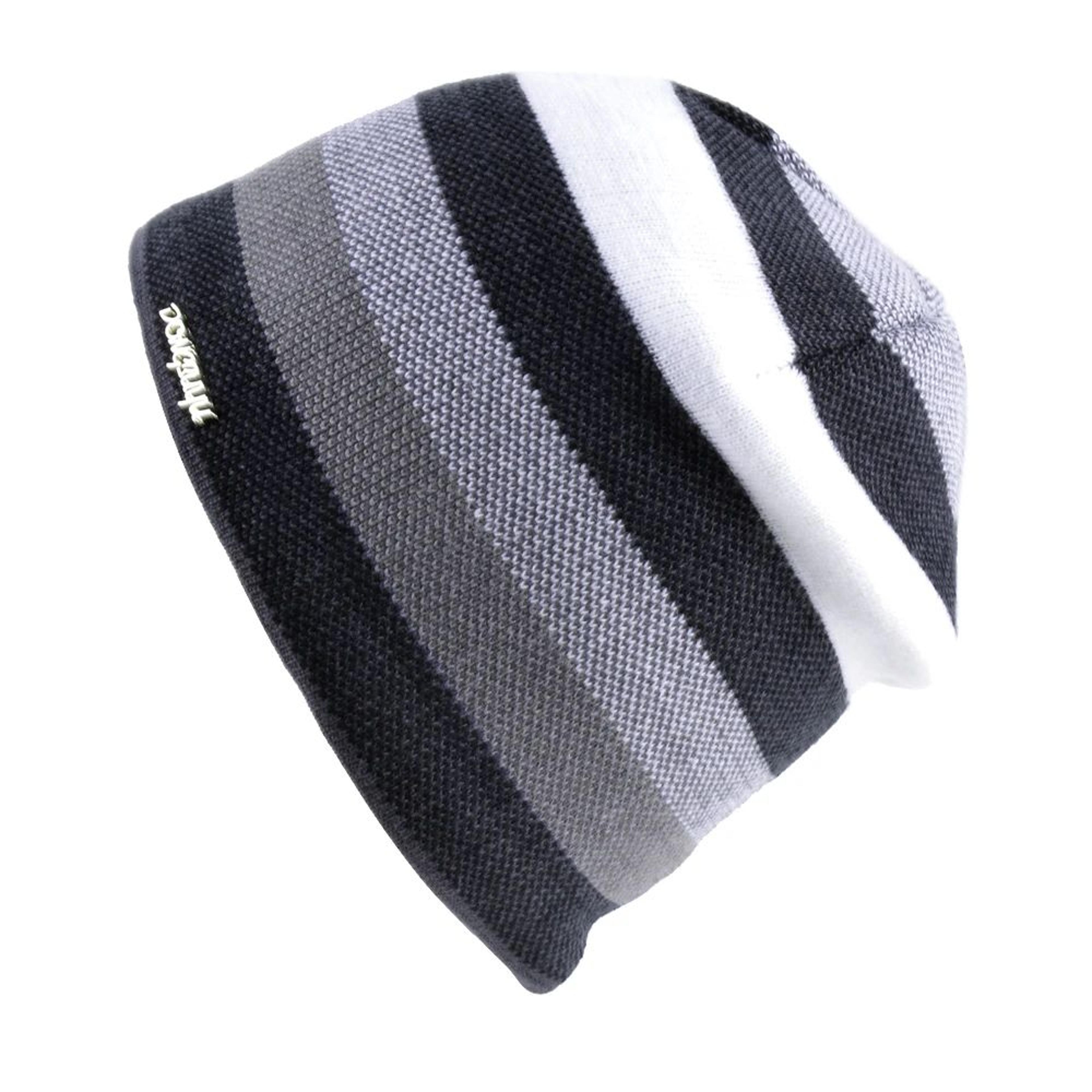 knitted wool hat, men's skullies hat, winter beanie bonnet, thicker stripe skis sports beanies