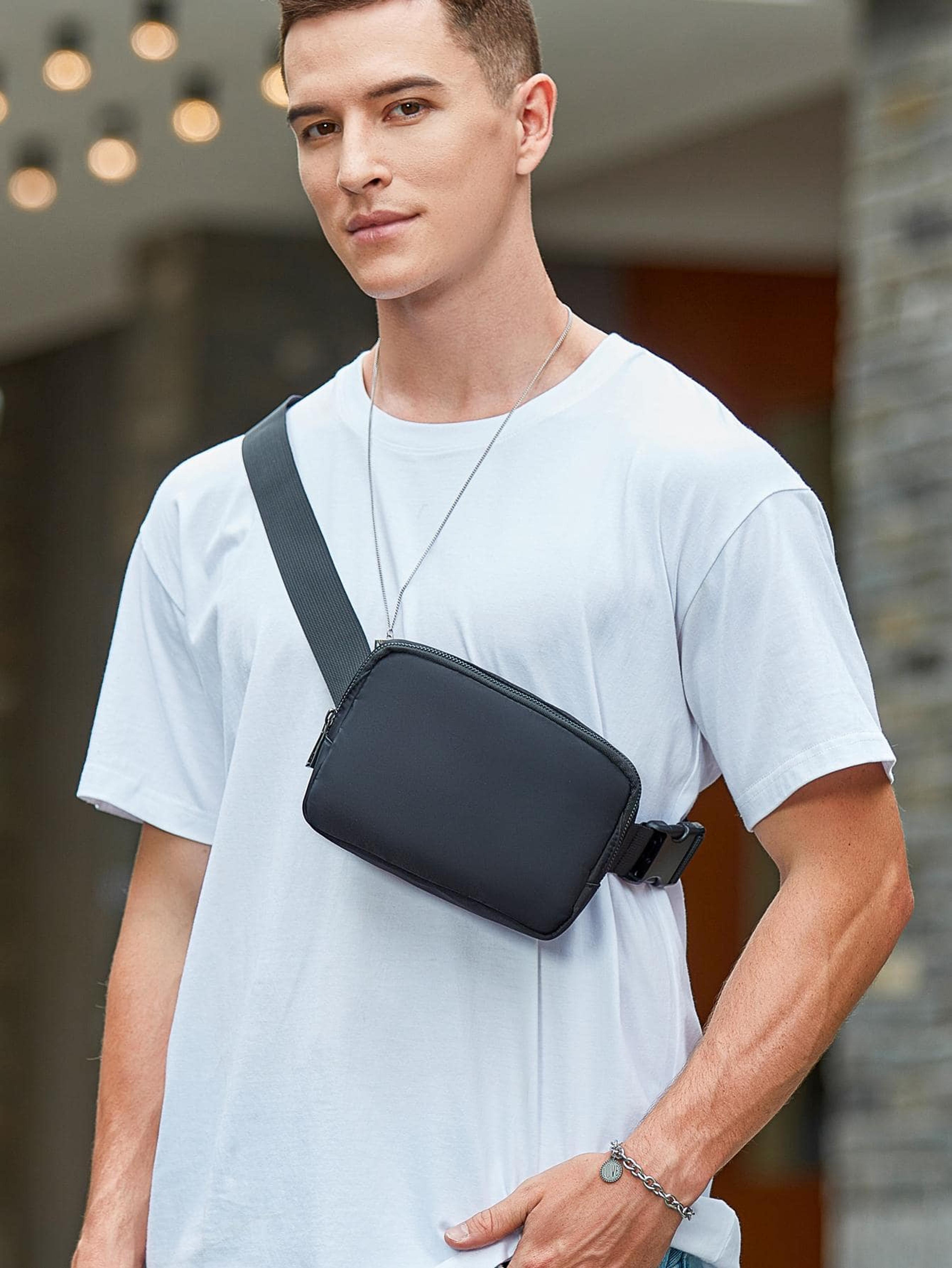 lightweight small fanny pack, portable waterproof waist bag, fashionable multi-functional messenger bag for travel