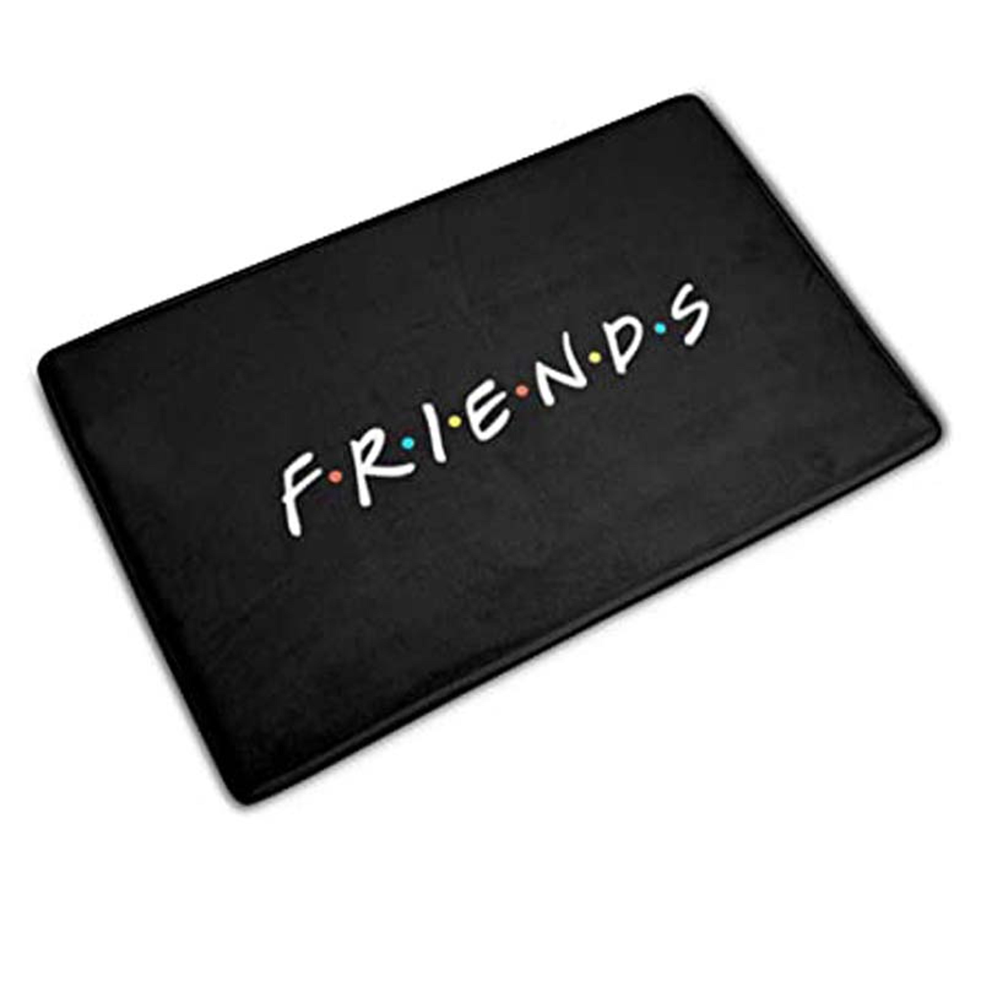 classic friends welcome door mat, flannel floor rug, bathroom kitchen carpet, rubber entrance doormat, xmas home decor