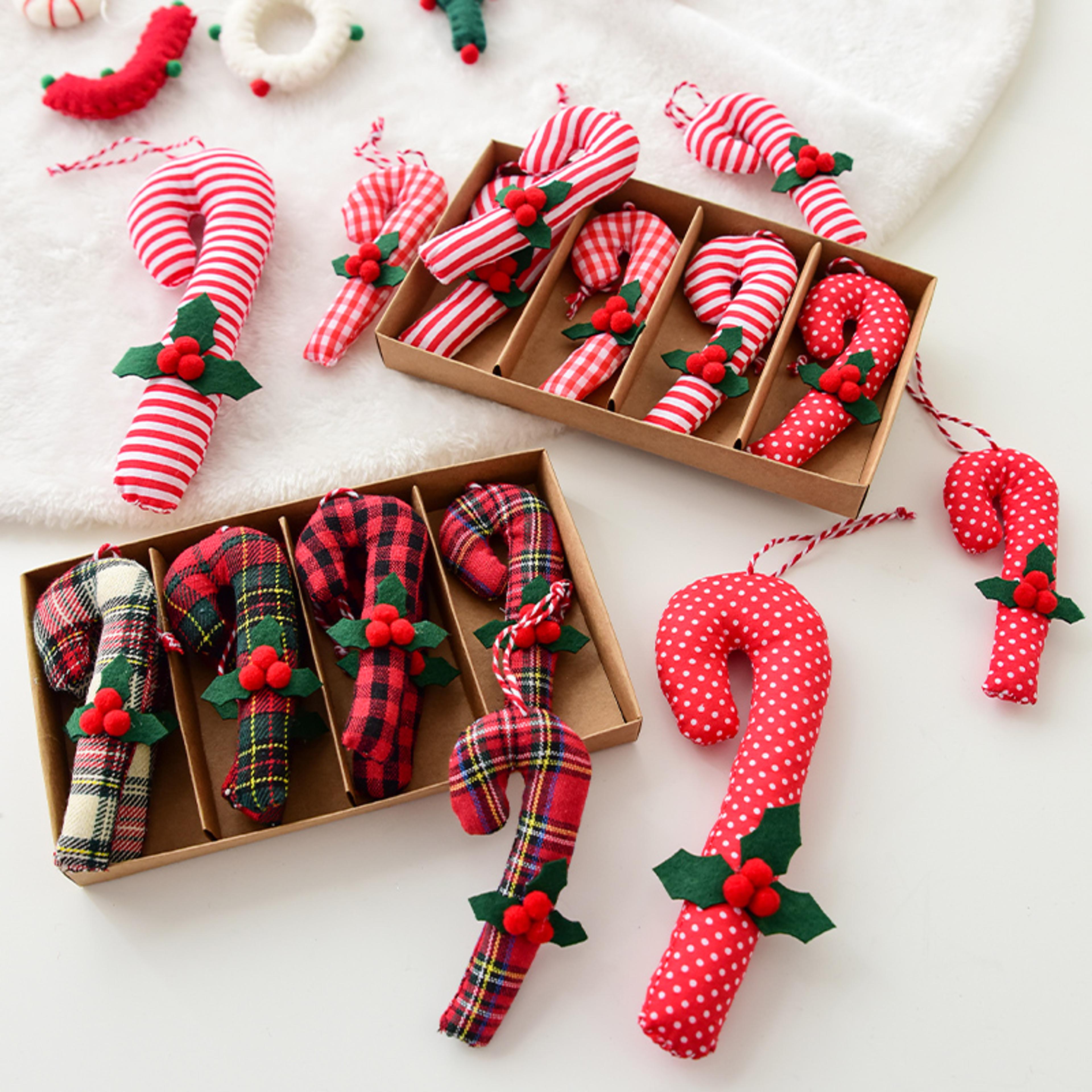 hanging christmas tree decoration, red berries walking stick, festive shooting props, unique christmas gifts