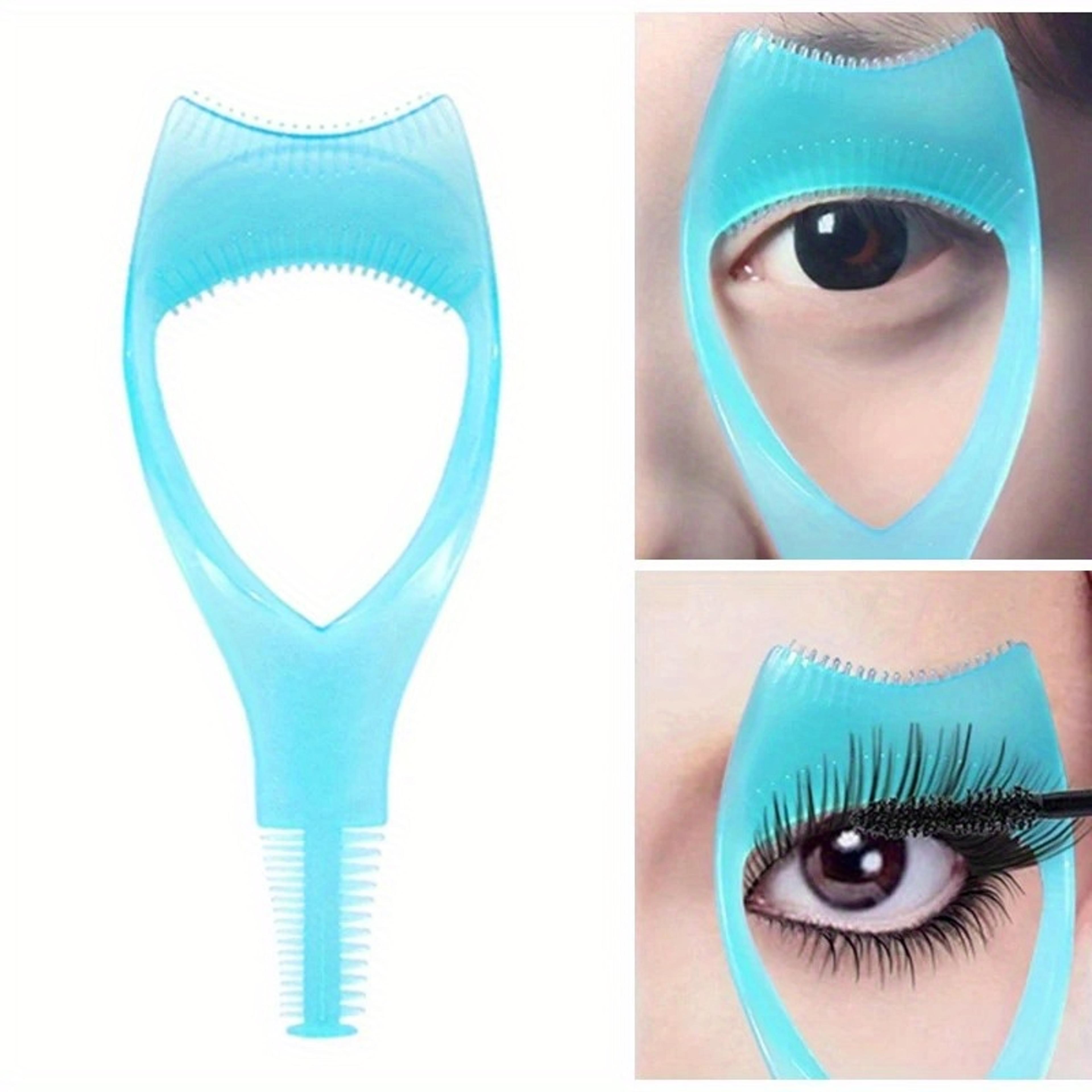 eyelash curler guard and case, mascara applicator template, eyelash aid, eyeliner holder, eyebrow drawing tool