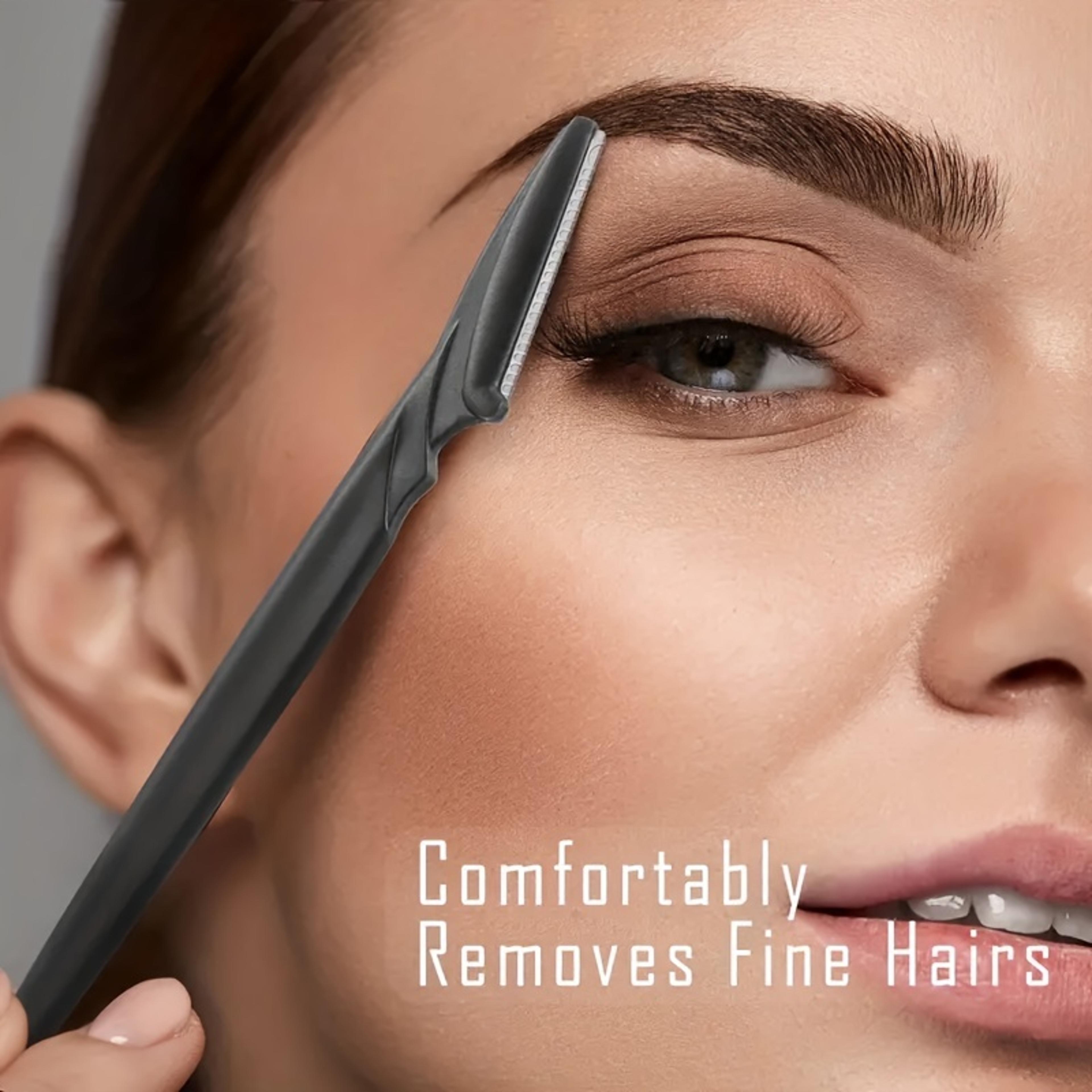 facial hair removal tool, multifunction eyebrow razor kit, easy grip handle for precise trimming and shaping