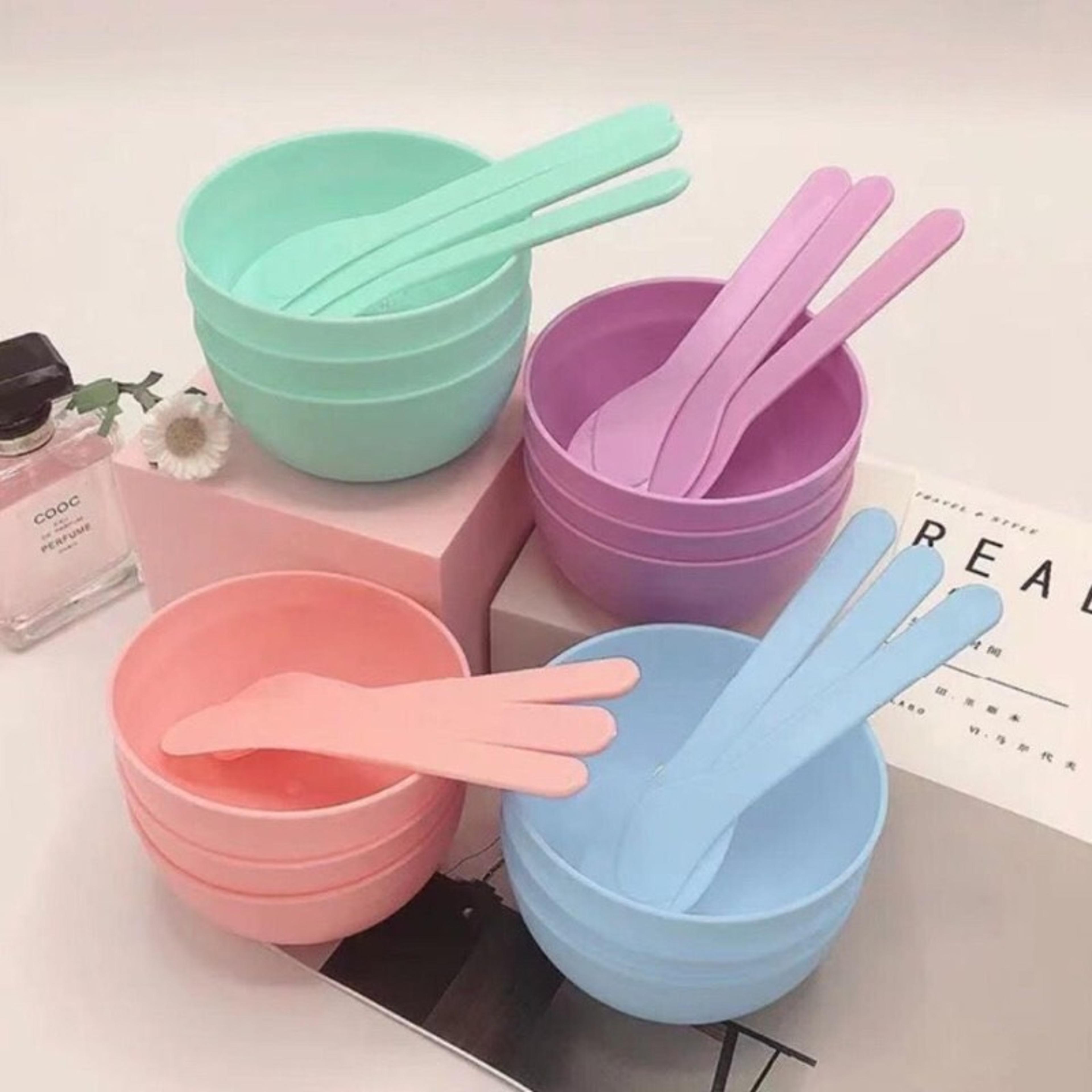 spoon set portable beauty tools, small diy face masks and mud bowl, skin care kit for homemade essential oil mixing