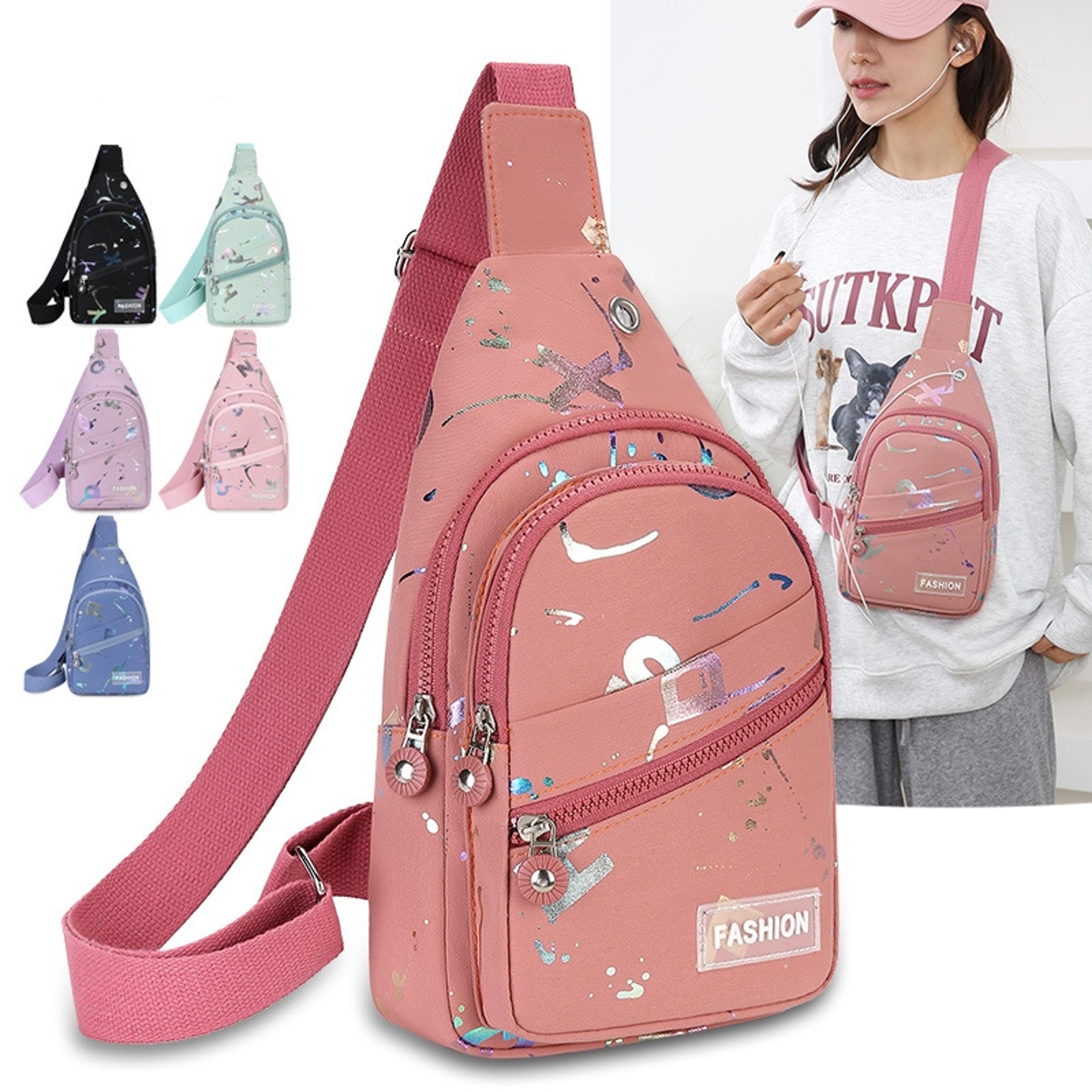 small sling backpack sling bag for women, chest bag crossbody, daypack crossbody for travel