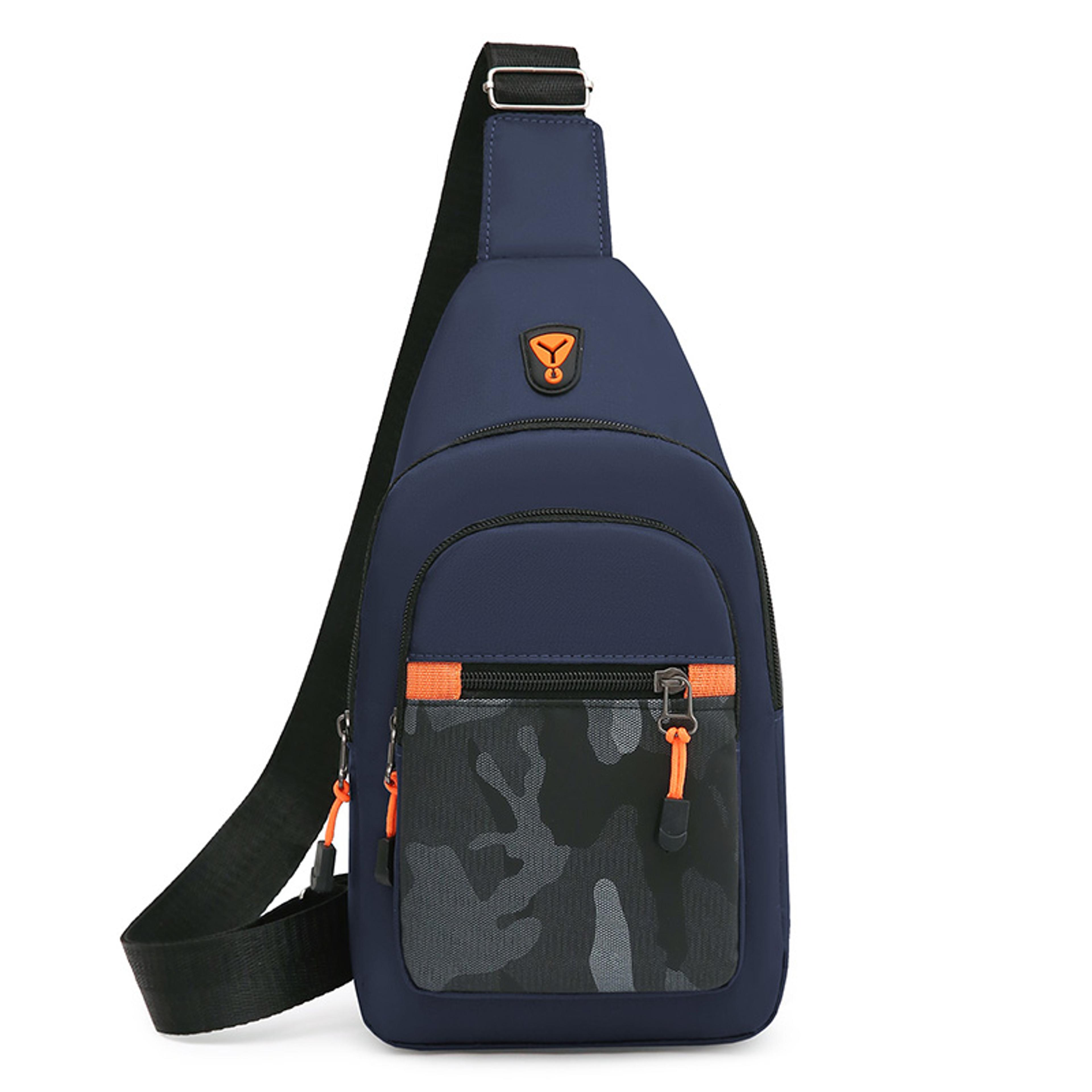 crossbody bag large capacity, chest bag men's one shoulder, sports leisure small shoulder bag