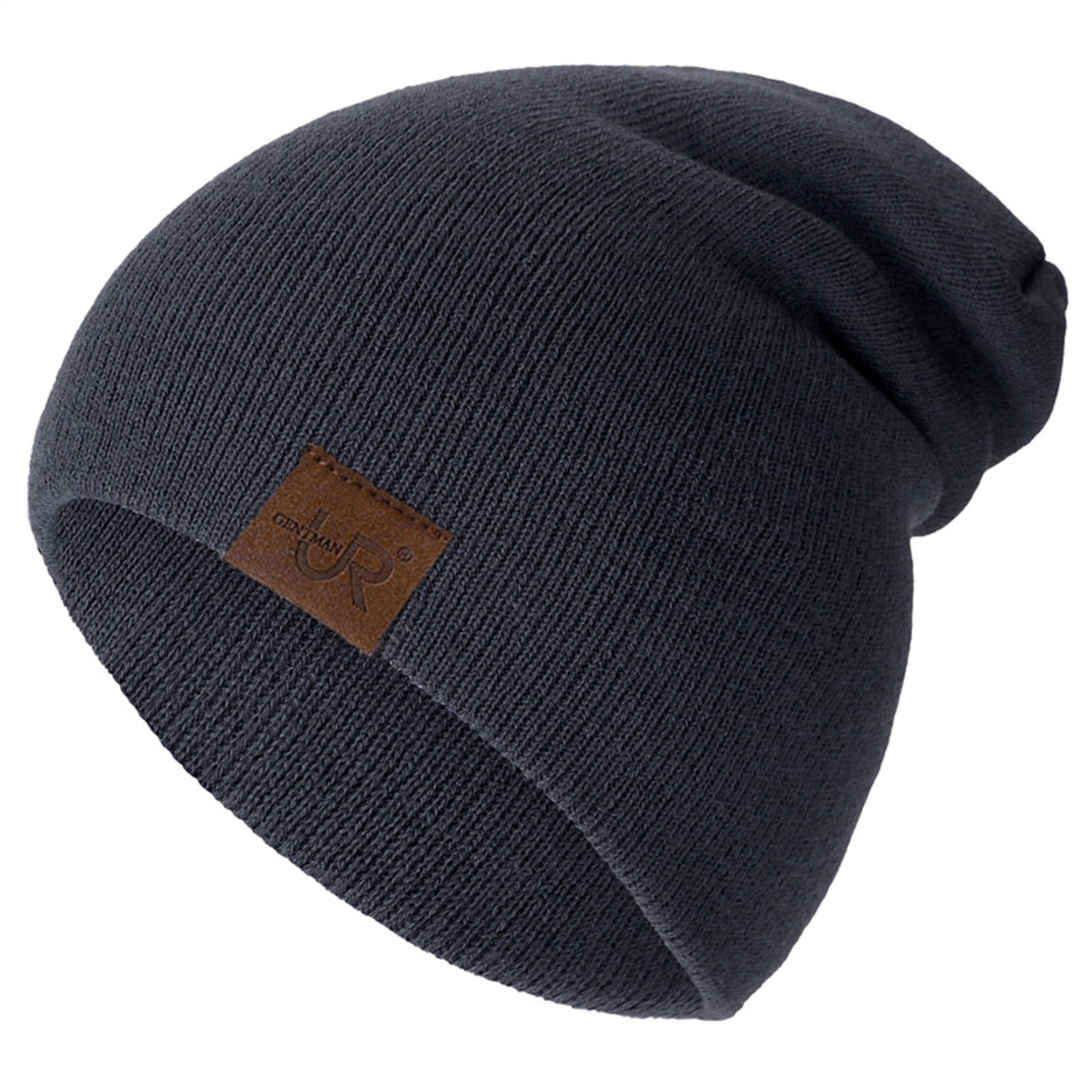 casual beanie for men & women, soft knitted hat, unisex beanie hat, stylish plain daily winter hat