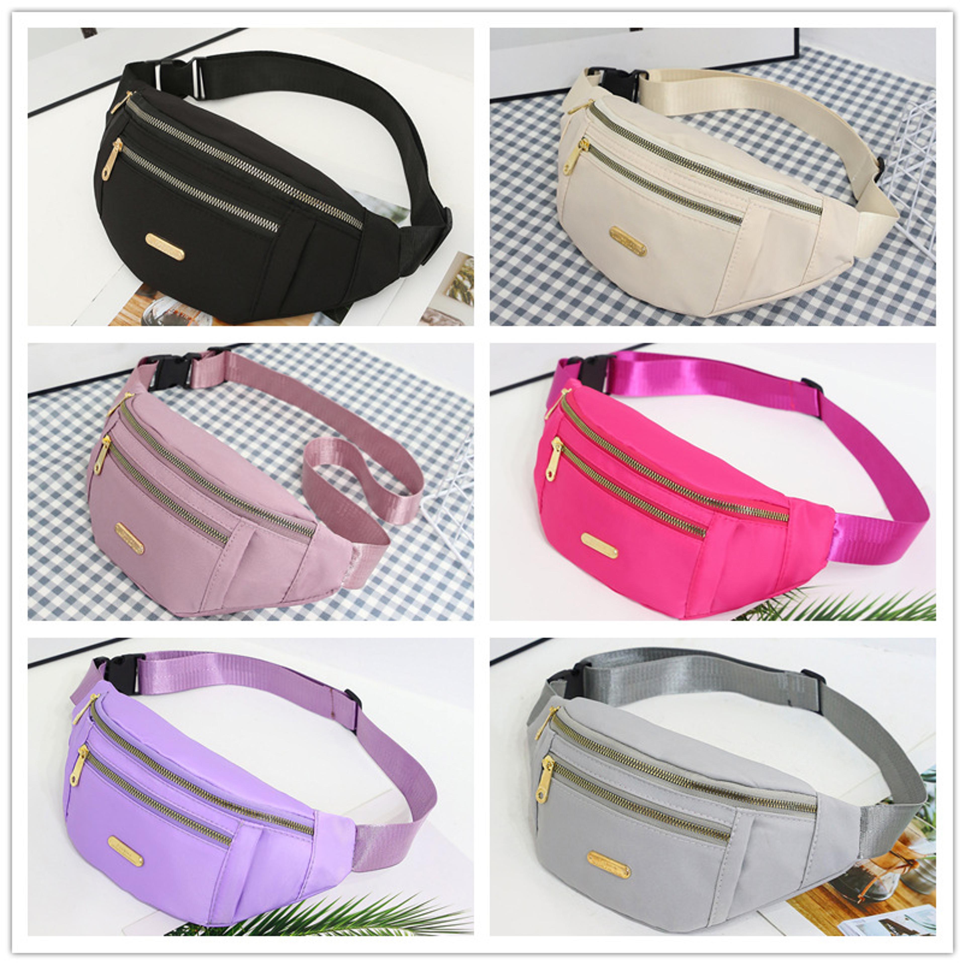 waterproof waist bag with adjustable strap, fanny packs waist pack for women, running travel sports hip pouch
