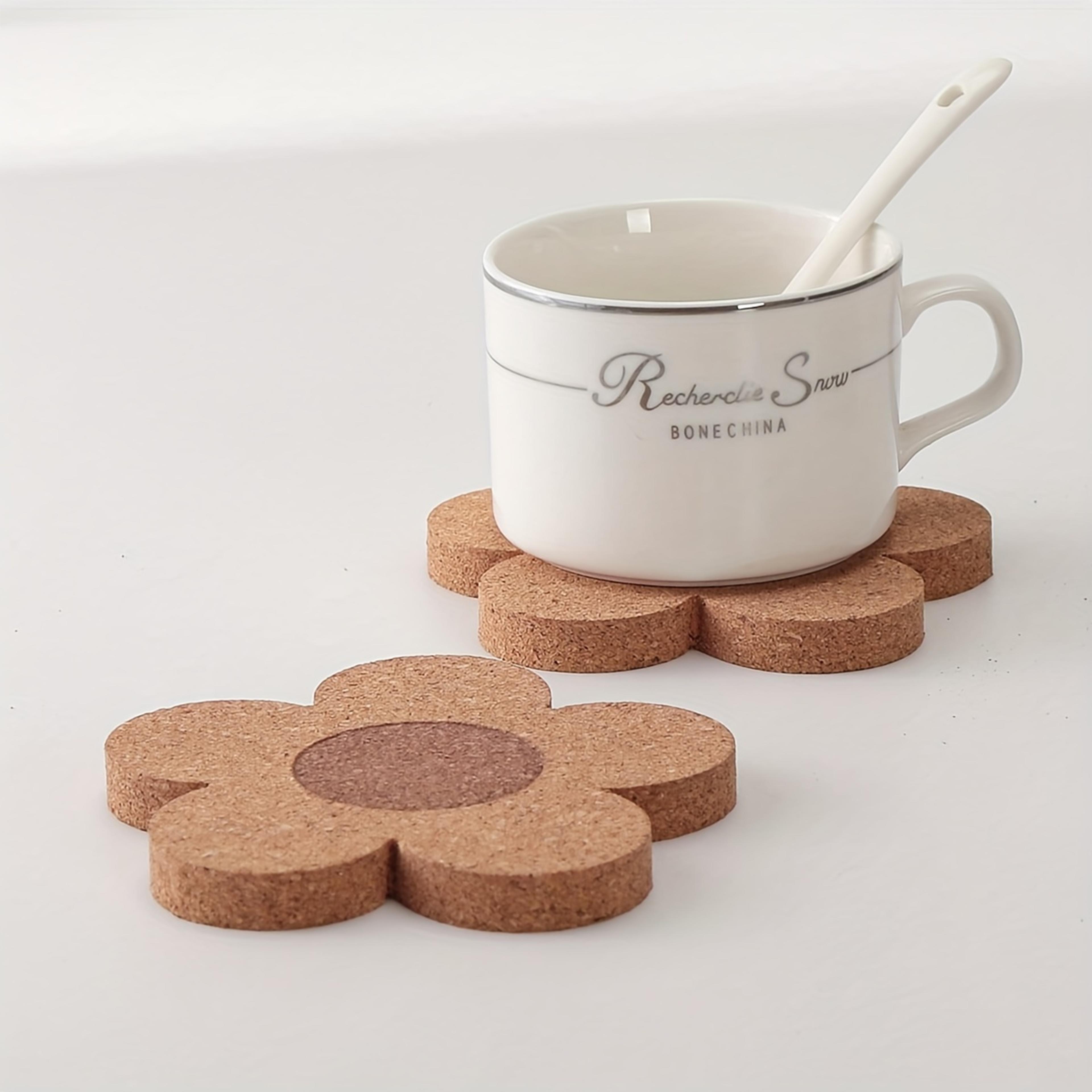 kitchen heat insulation pads, cork coasters, slip-resistant table mats, kitchen supplies, car cup holders