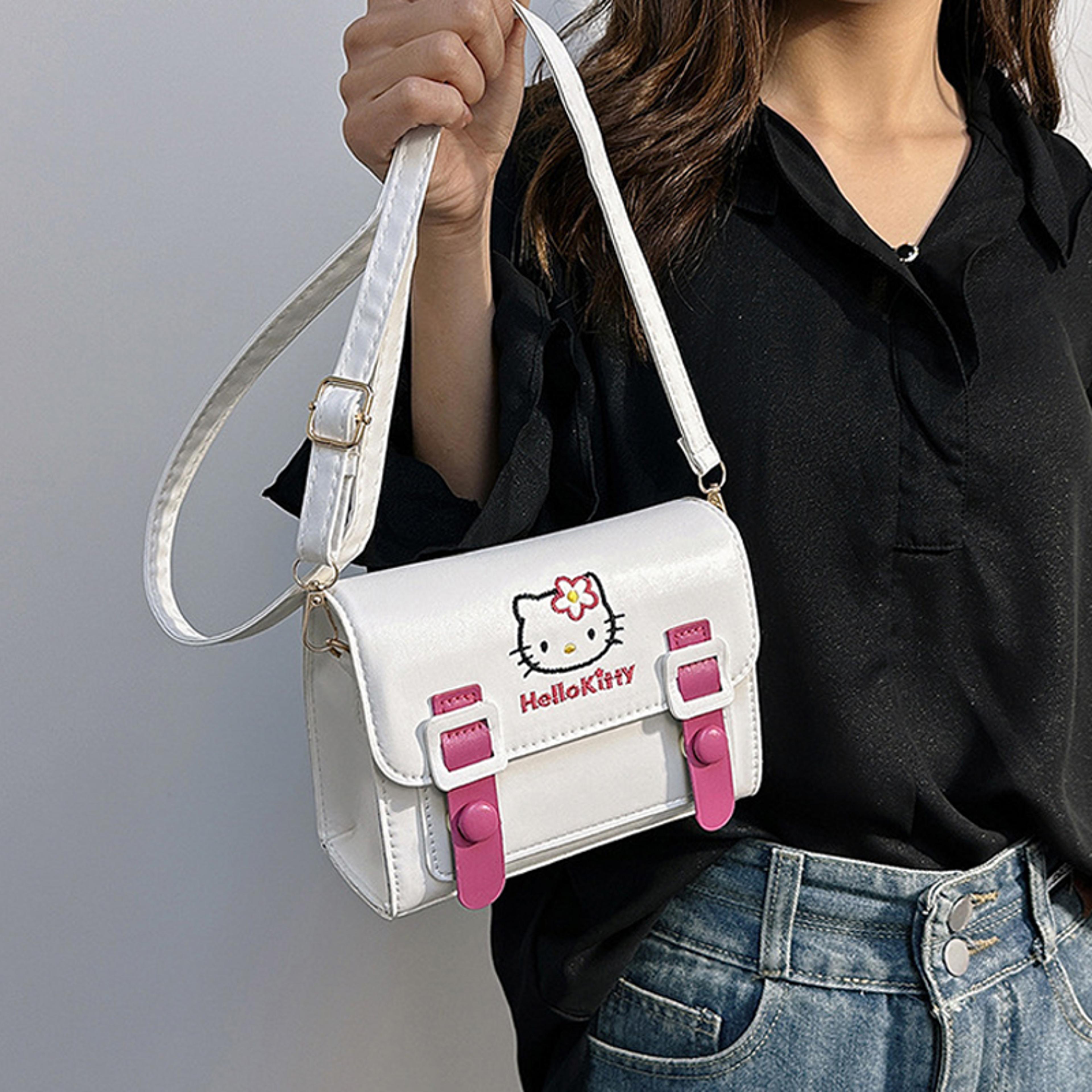 hello kitty melody kuromi cinnamon girls women luxury brand bag, anime sanrio crossbody bags, high quality designer bags