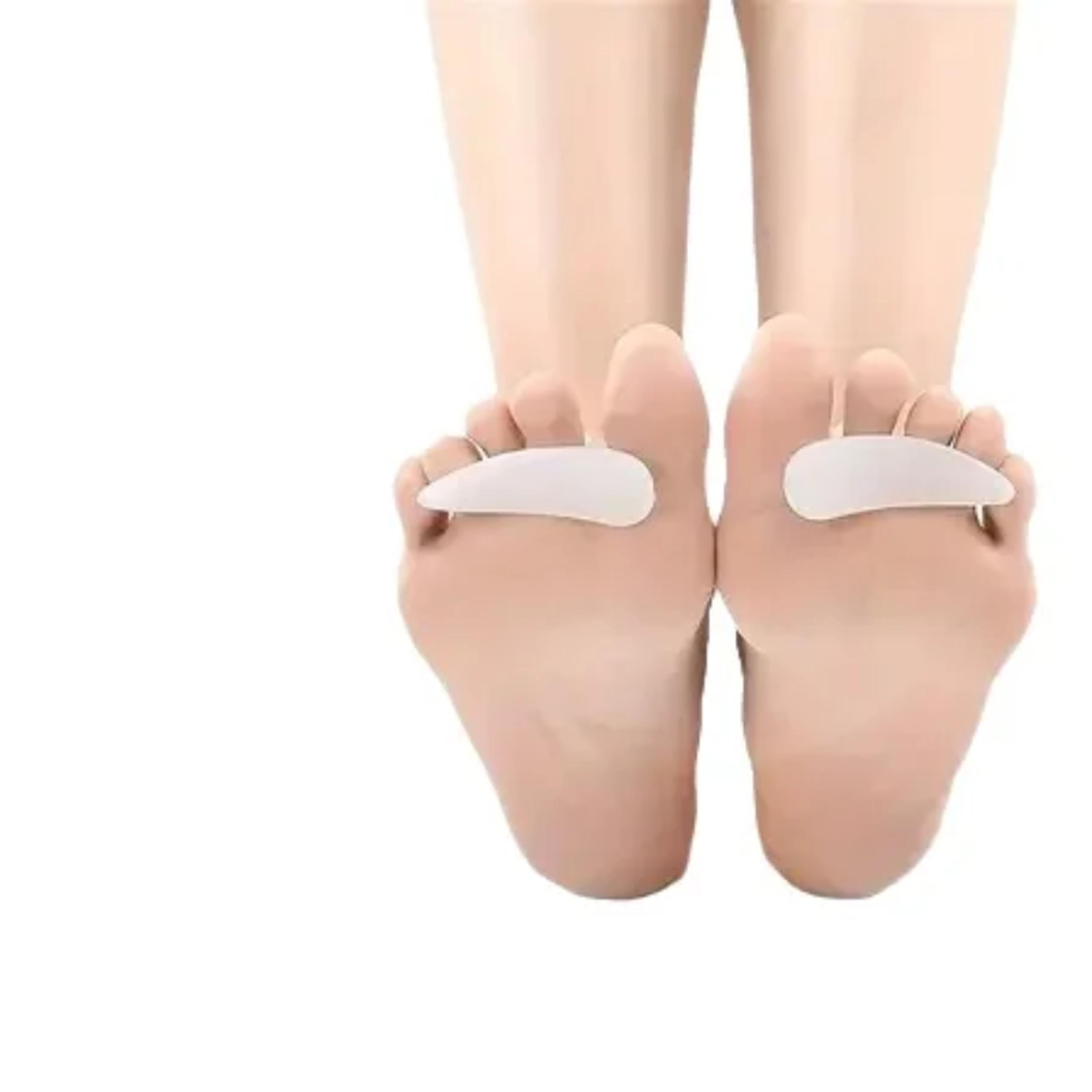 feet care protector gel toe orthopedic, silicone toe separator finger, bunion hallux valgus corrector, pedicure spacer
