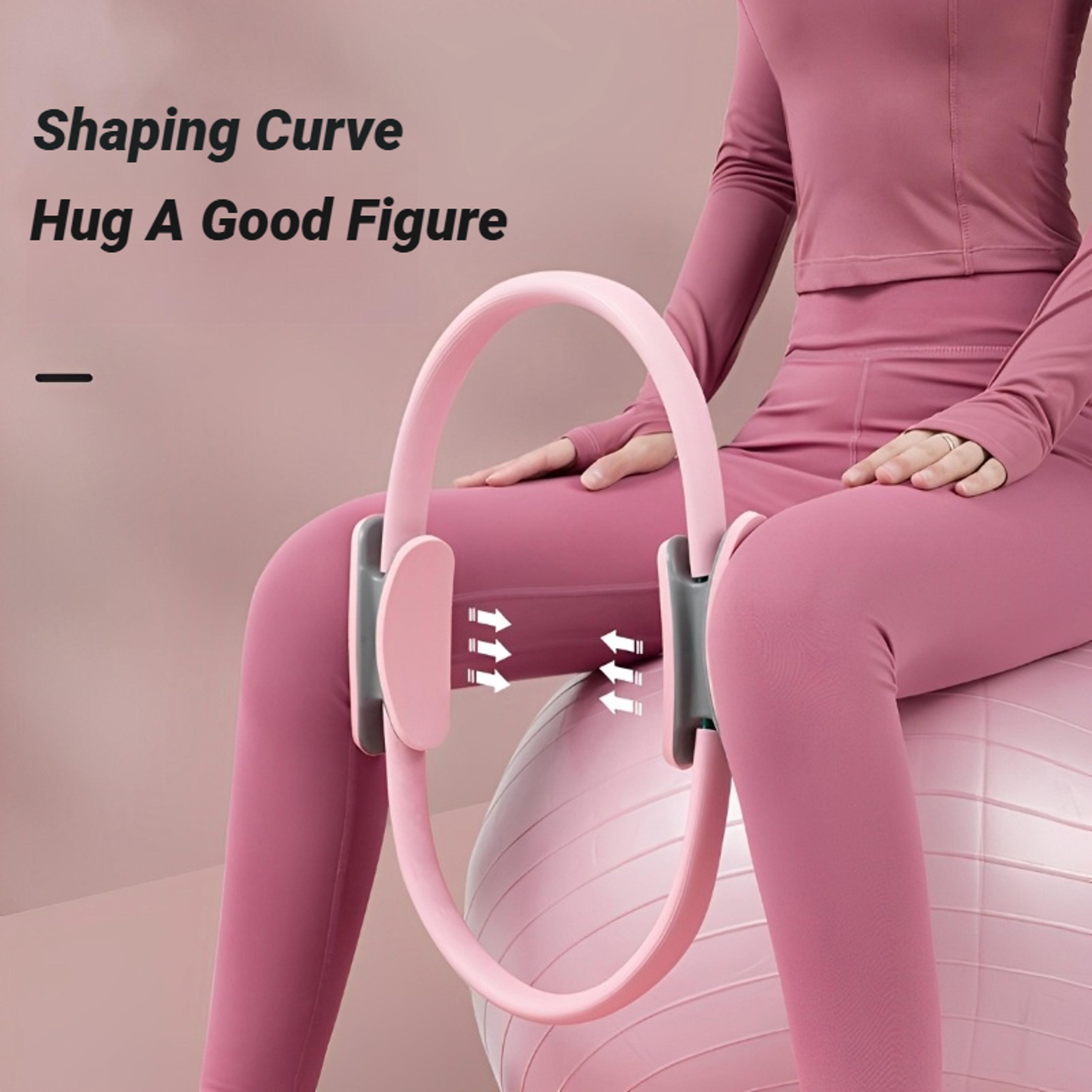 circle pilates women, yoga fitness ring, elasticity workout pelvic floor muscle, girl exercise home resistance