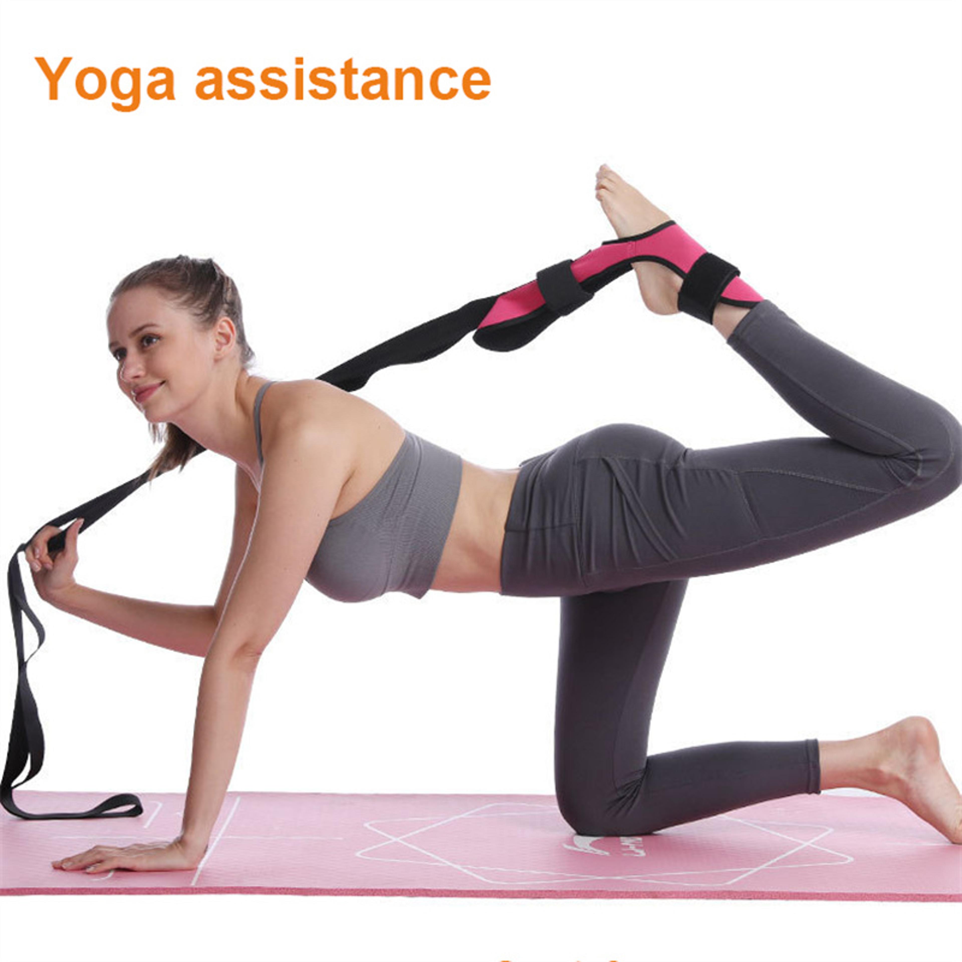 foot stretching trainer band, fascia stretcher yoga strap belt, leg and foot exerciser accessories