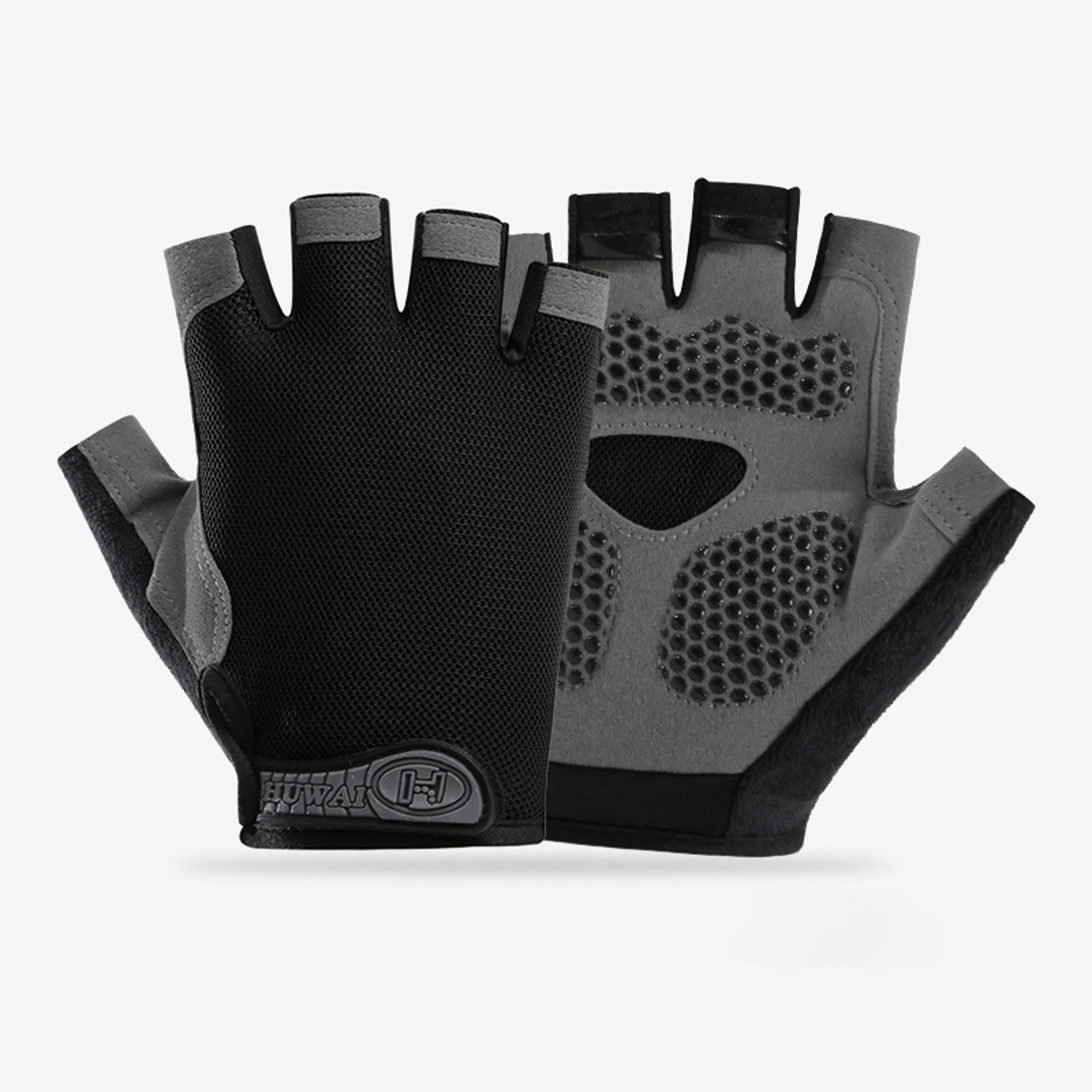 fingerless gym gloves for men women, anti-slip breathable sports gloves for cycling & bodybuilding exercise