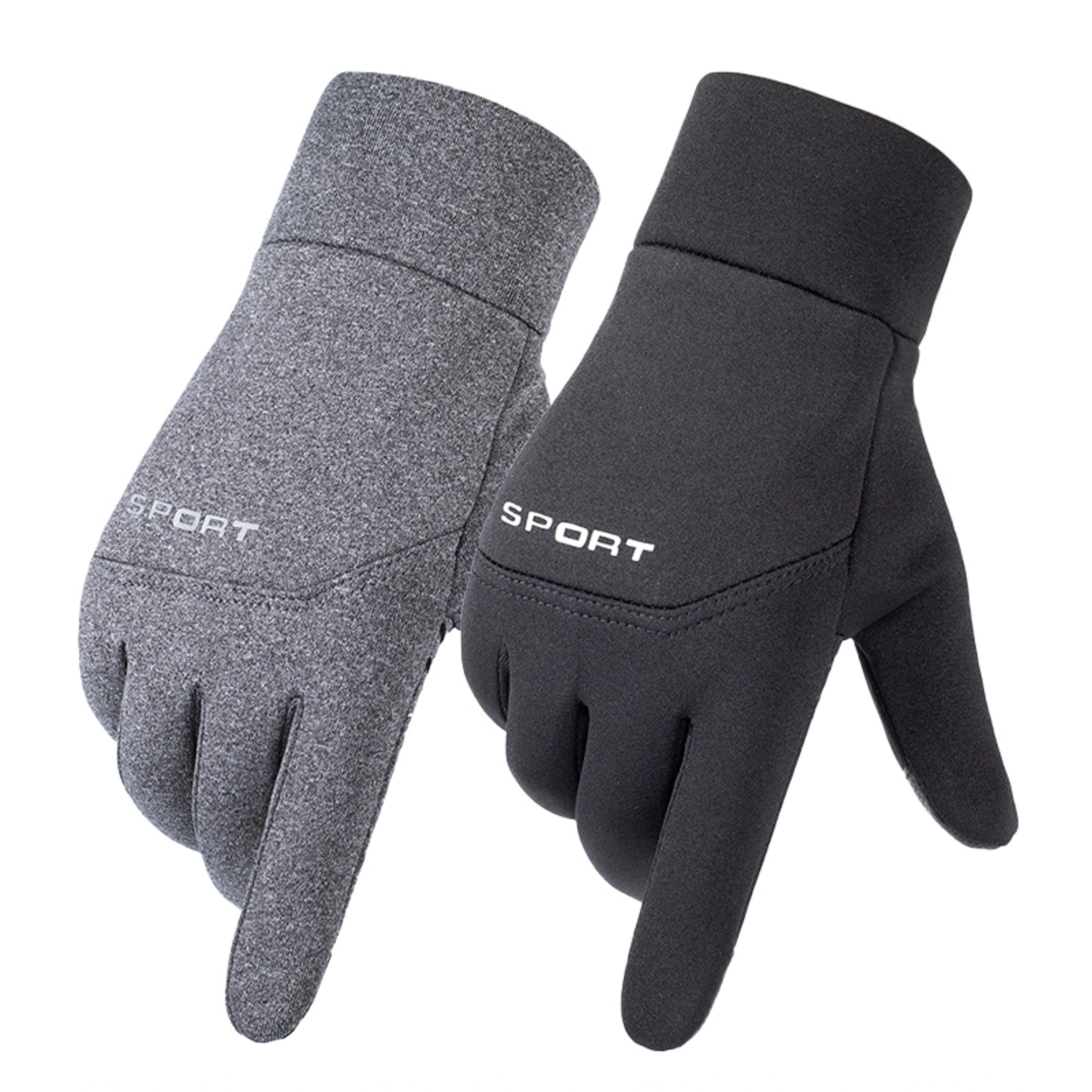 cycling touchscreen gloves, windproof fleece cold-proof, winter ski gloves non-slip motorcycle outdoor sports
