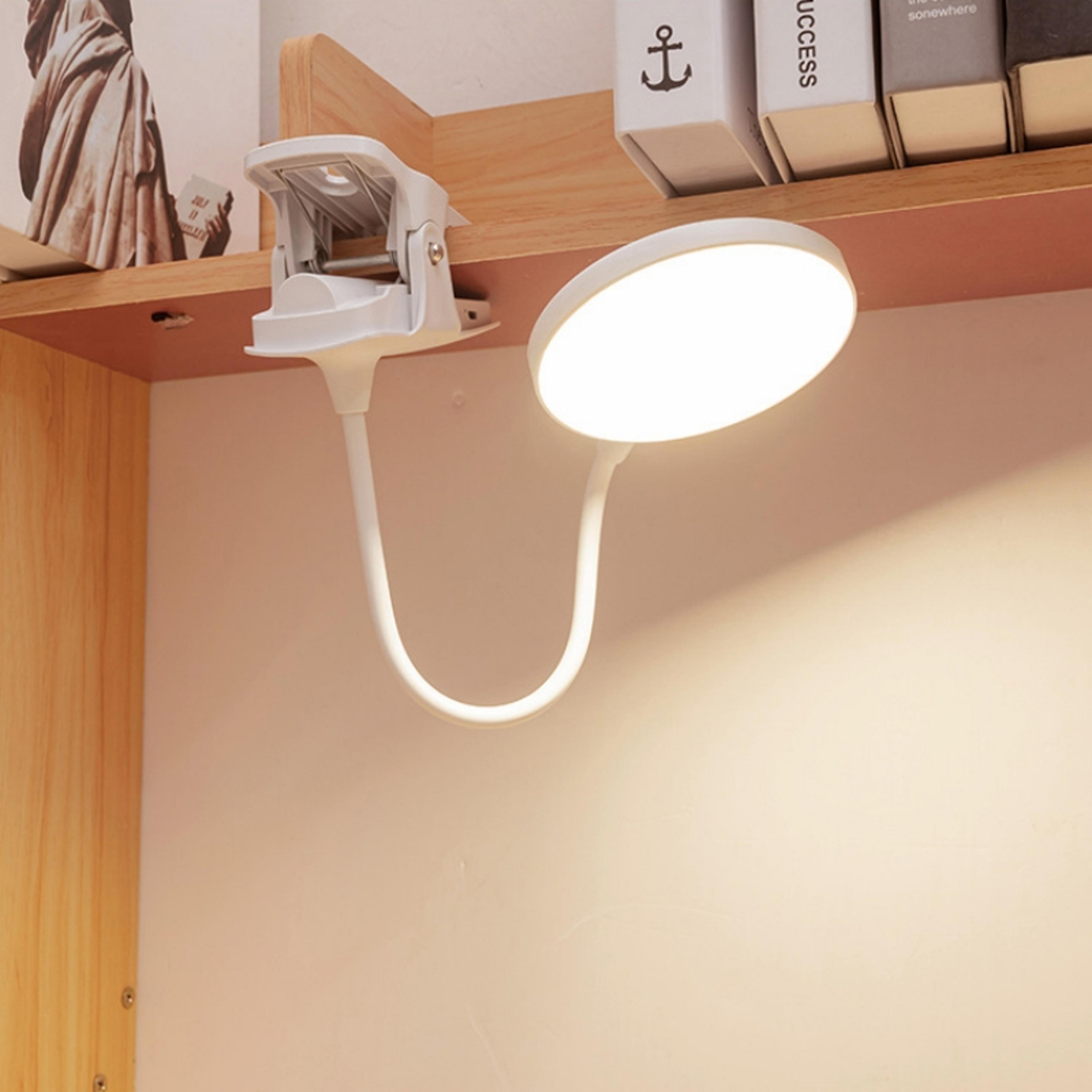 led eye protection clip desk lamp, charging night light, dormitory study lamp for students, special bedside reading lamp
