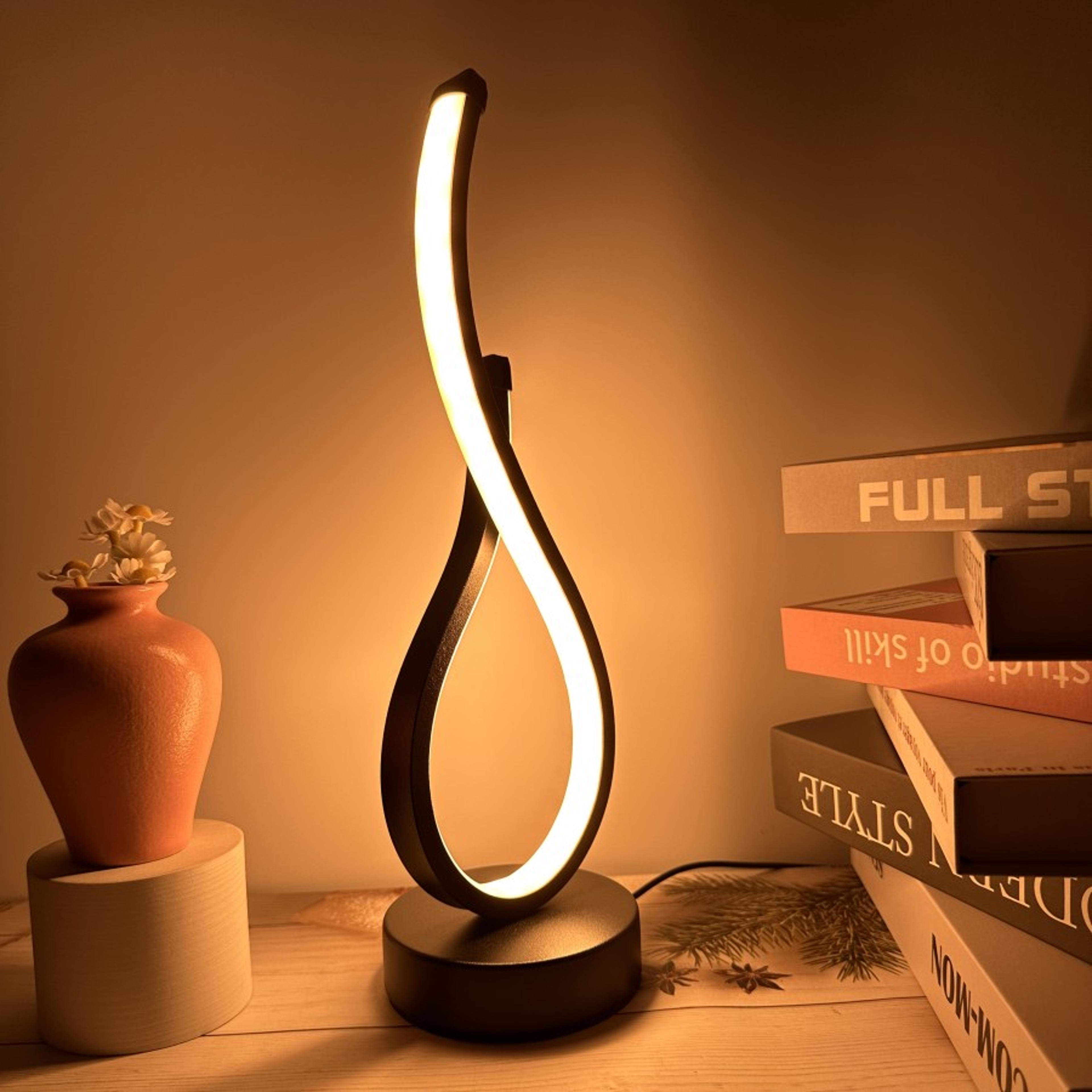 bedroom bedside led table lamp, luminous decorative table light, creative coffee shop nightlight for kids spaces