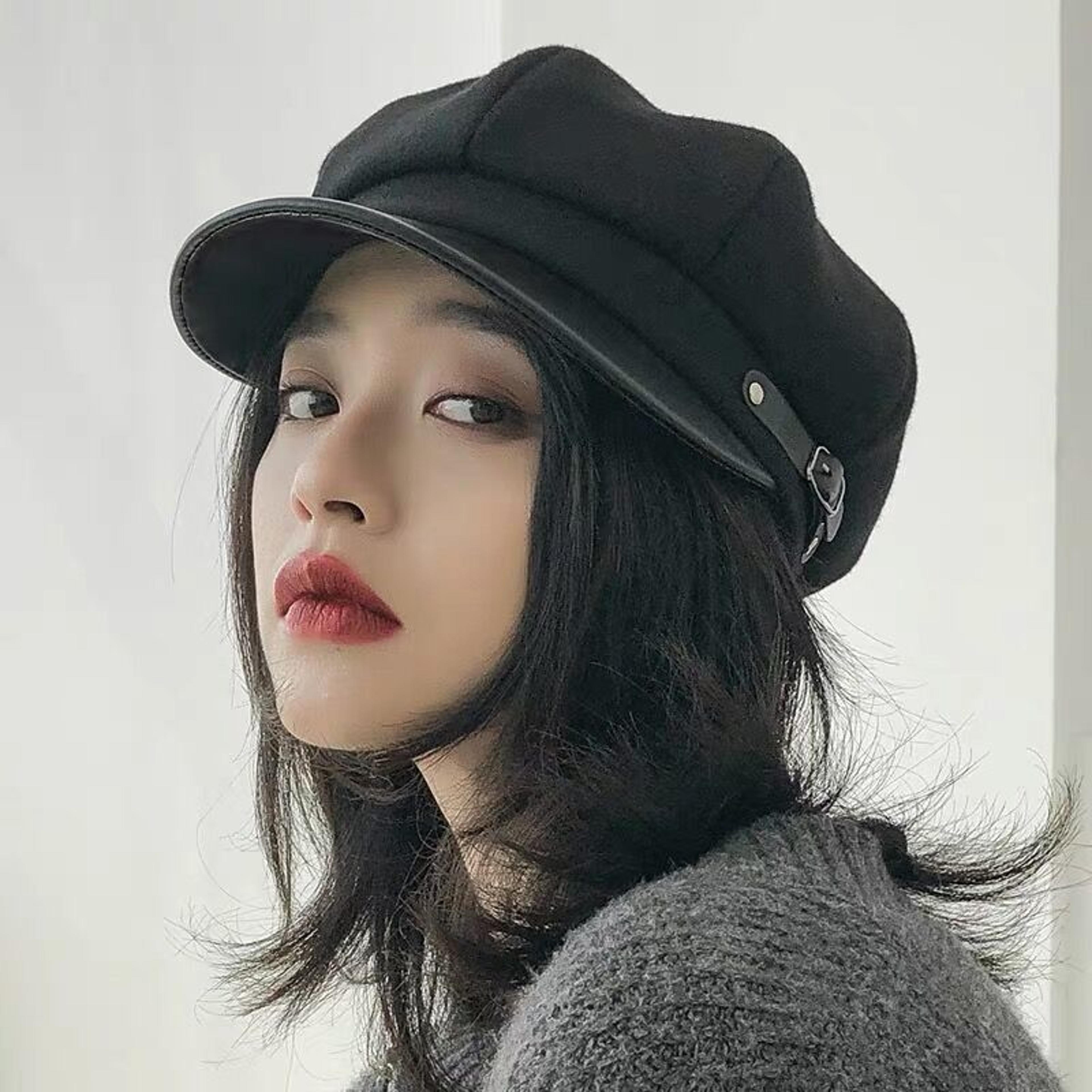 versatile korean beret hat, women's retro fashionable octagonal classic style cap classic beret hat cap