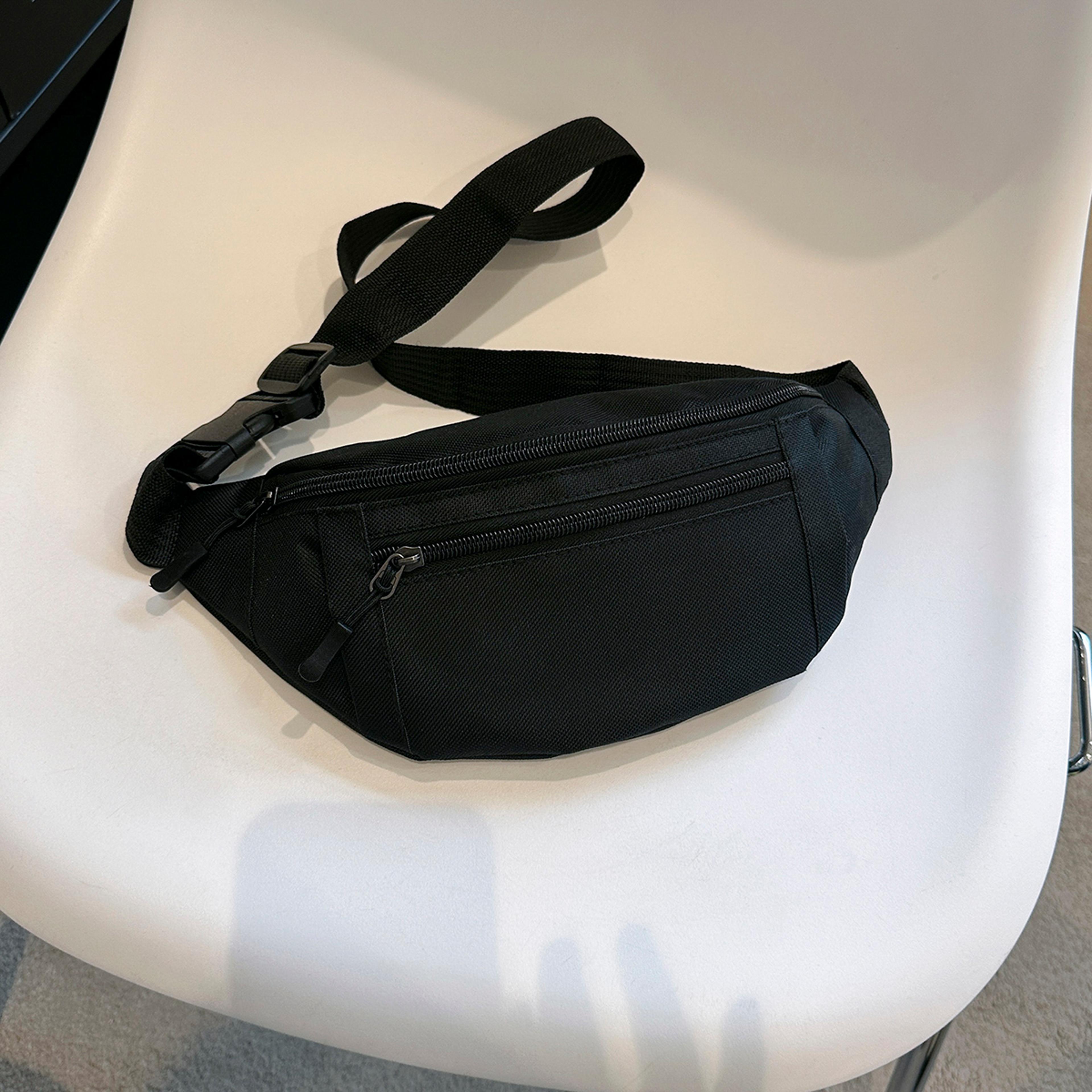 large fanny pack for running and travel, casual waist bag for sports, phone wallet and organizer
