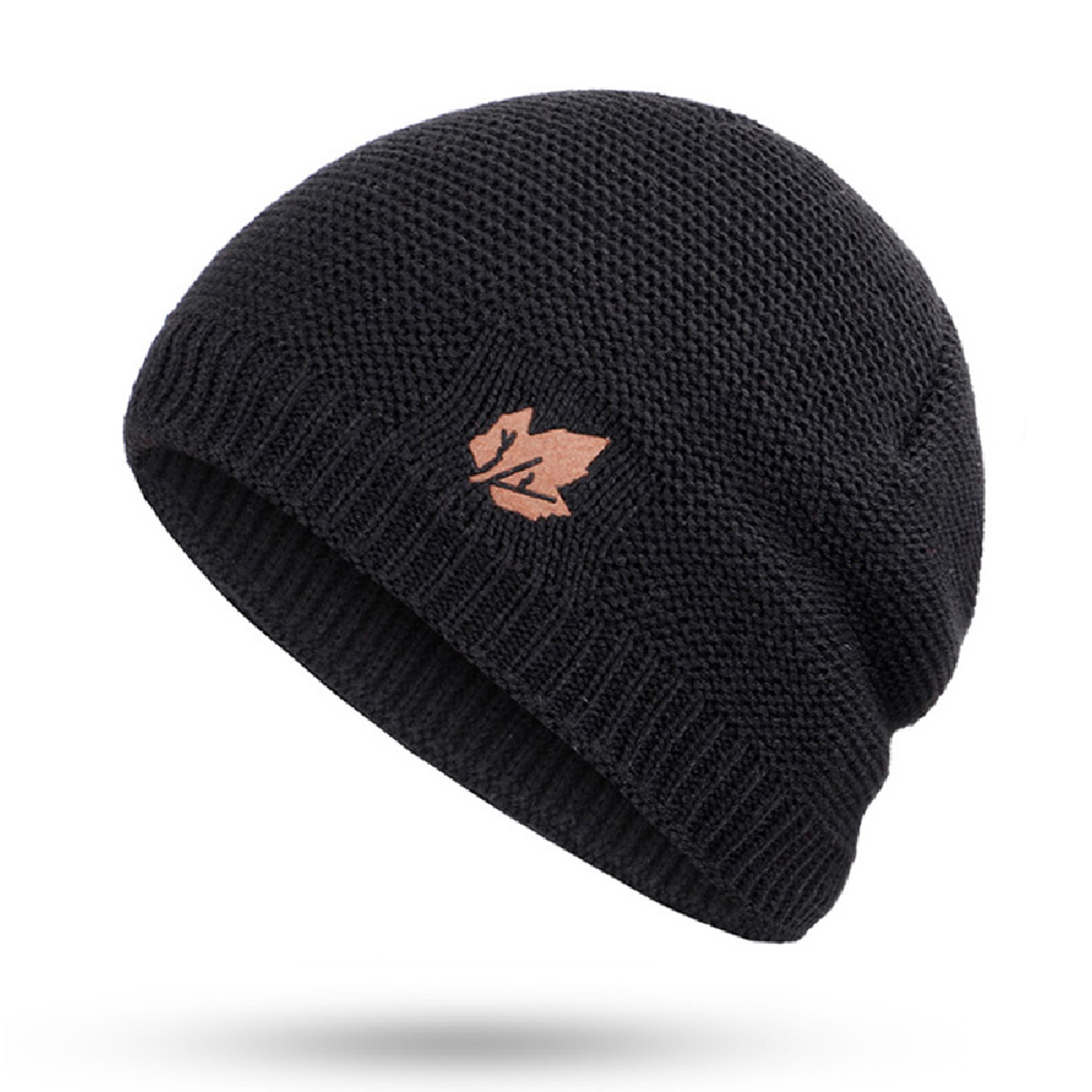 skullies brand winter knit hats, plus velvet warm caps for outdoor skiing and snow