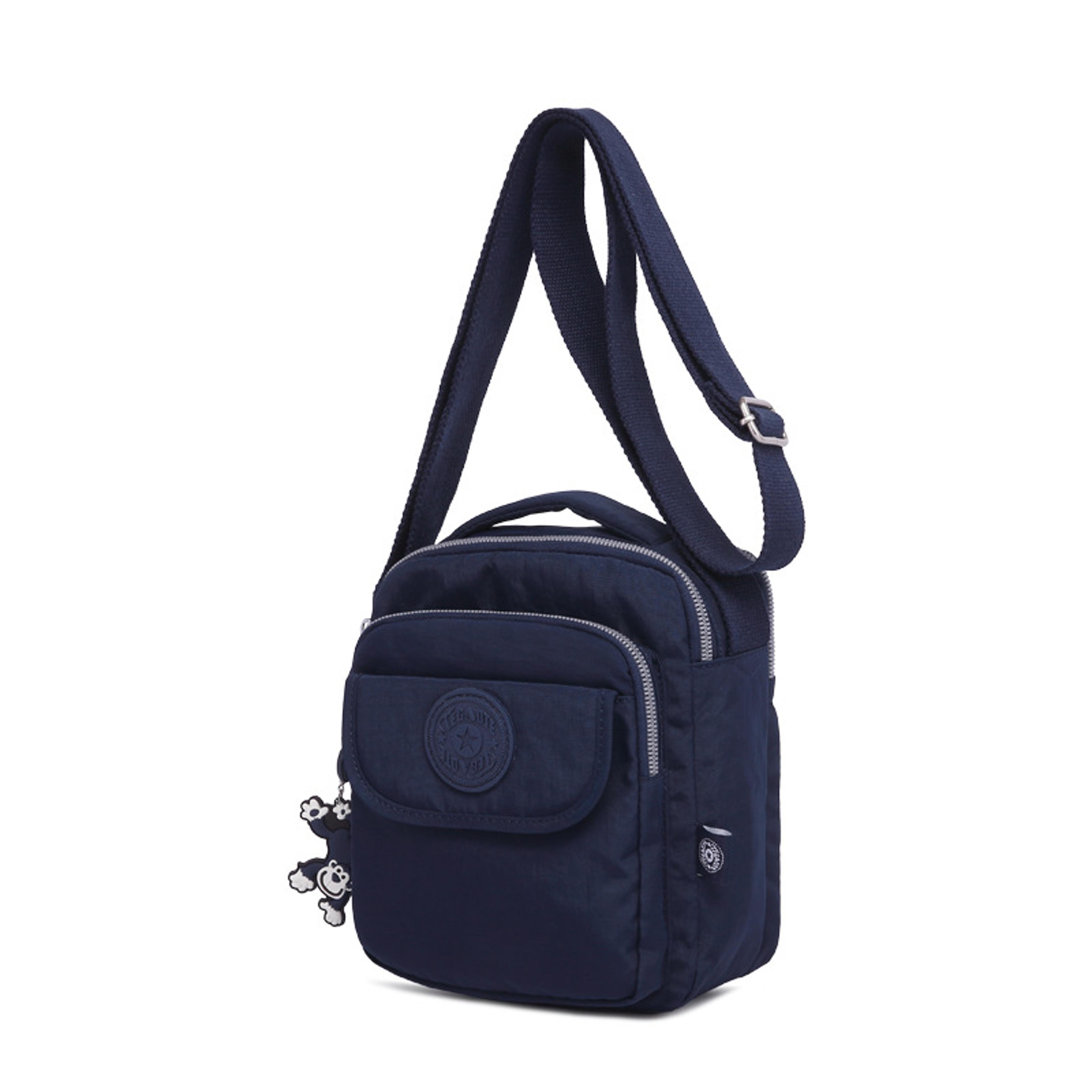 tegaote durable casual cross body bag, lightweight shoulder messenger bag for men women, black red grey green coffee