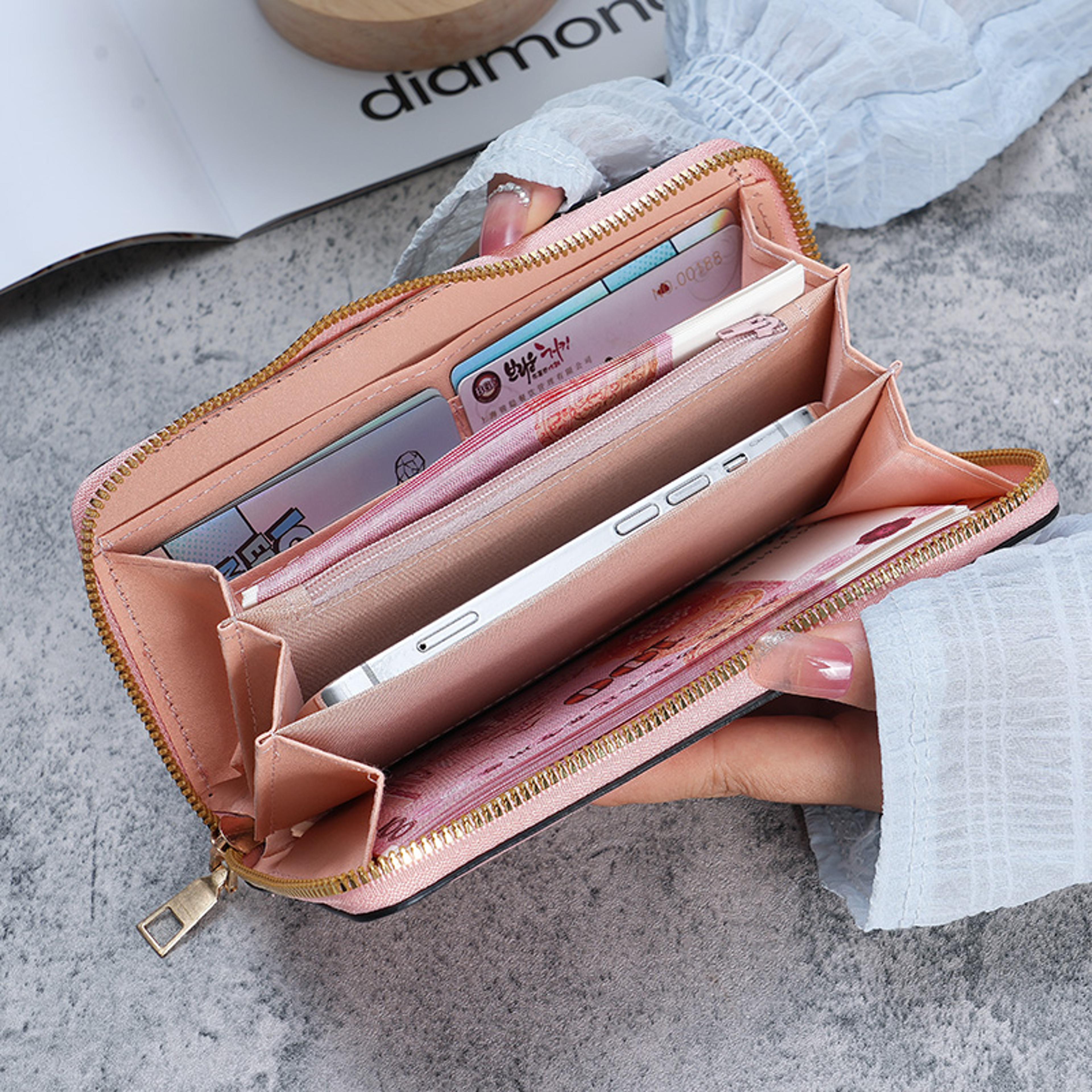 new korean handbag long wallet coin purse card bag multi-function card bag mobile phone bag coin purse female wallet