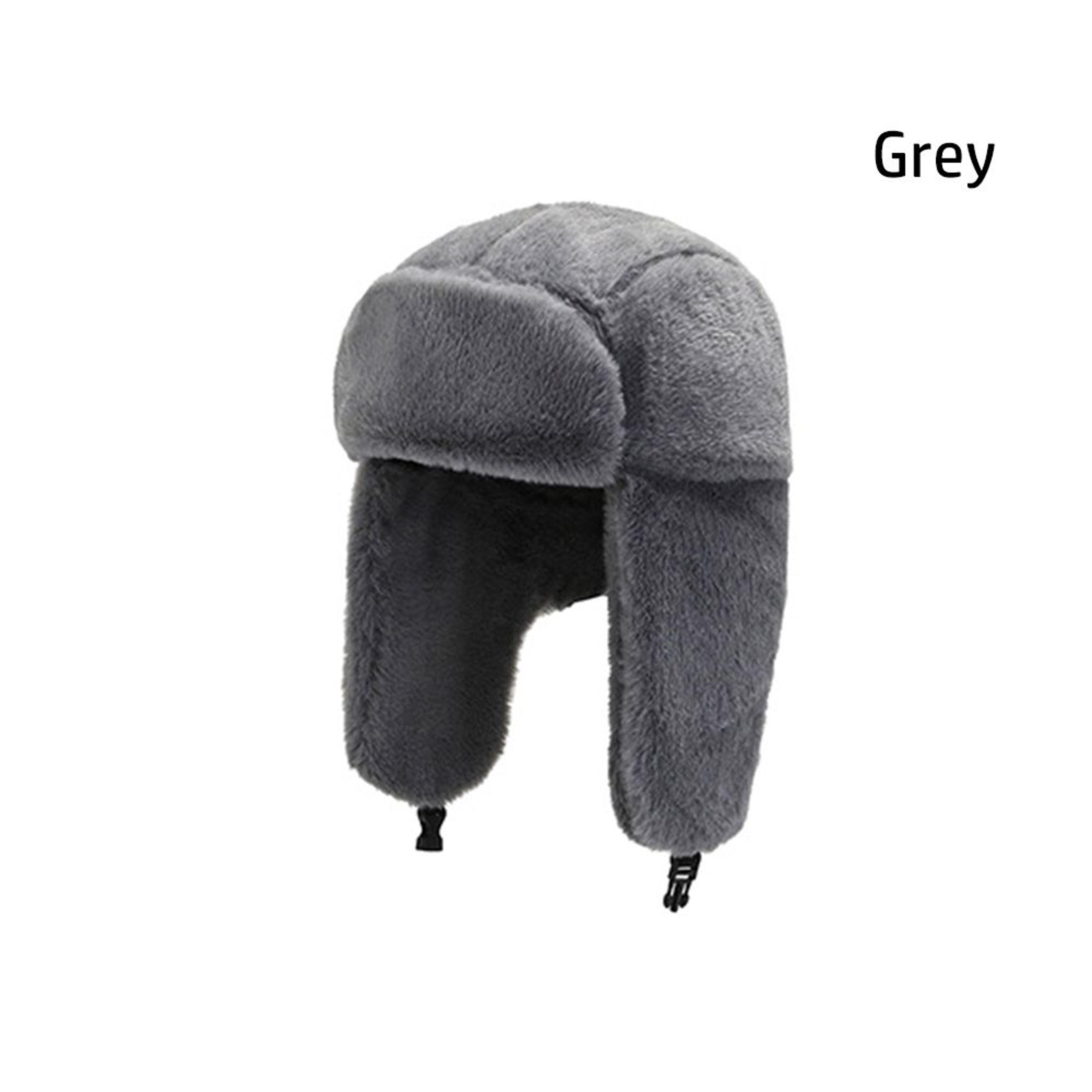 thick bomber hat, russian winter trapper earflap, ushanka snow cap