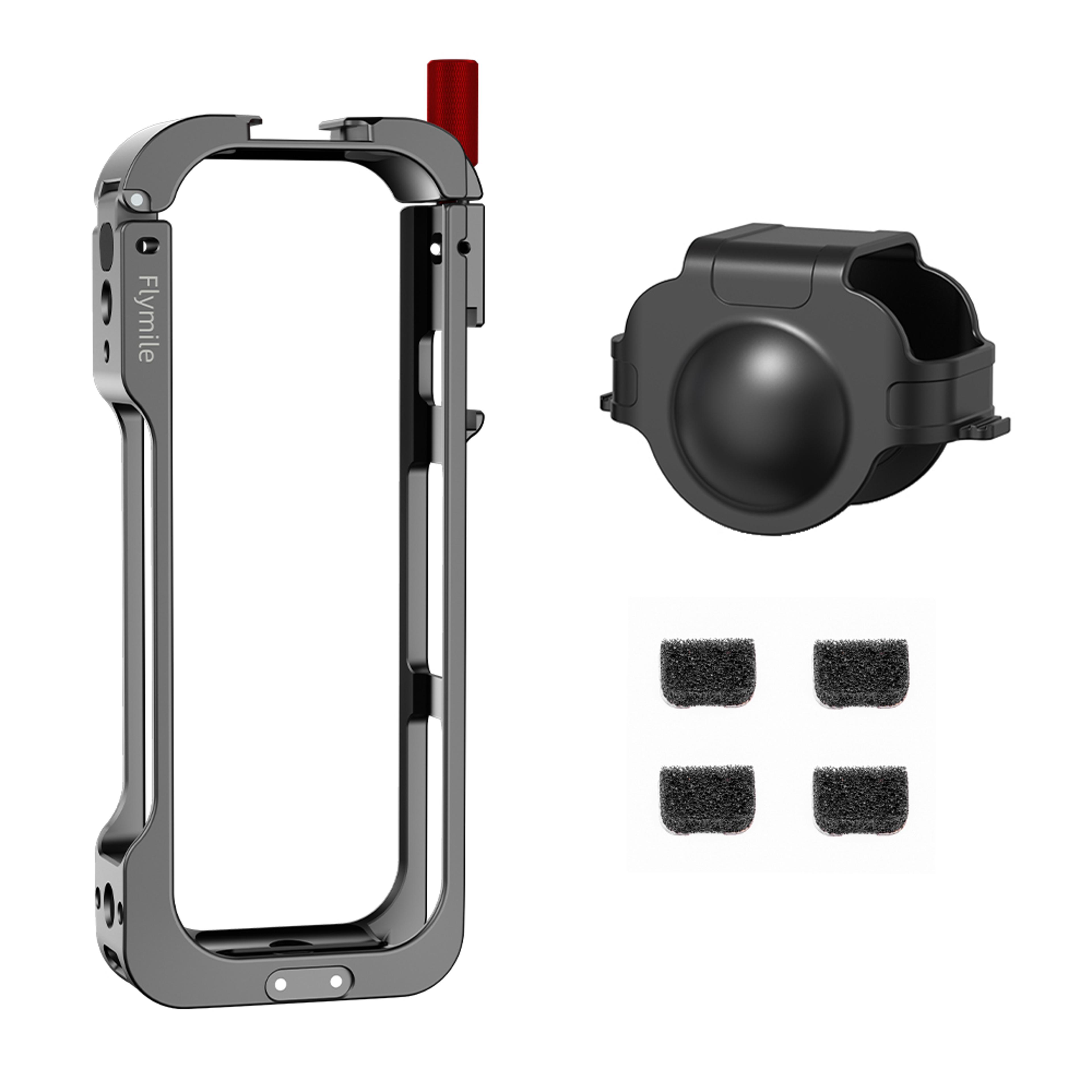aluminum alloy expansion frame adapter mount, flymile metal cage protective case, lens guard