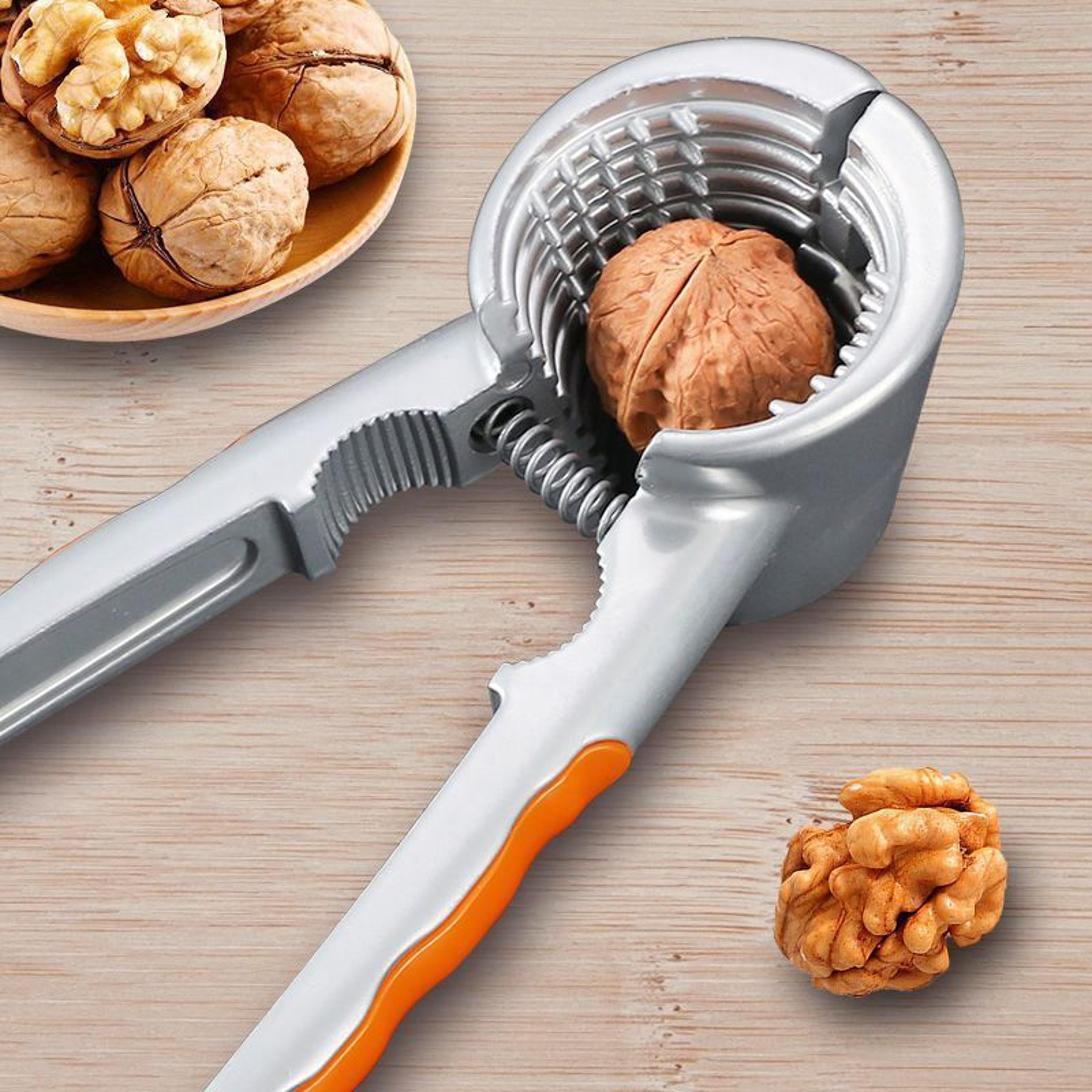 crack almond walnut filbert nutcracker clamp, pecan hazelnut cracker tool for kitchen use