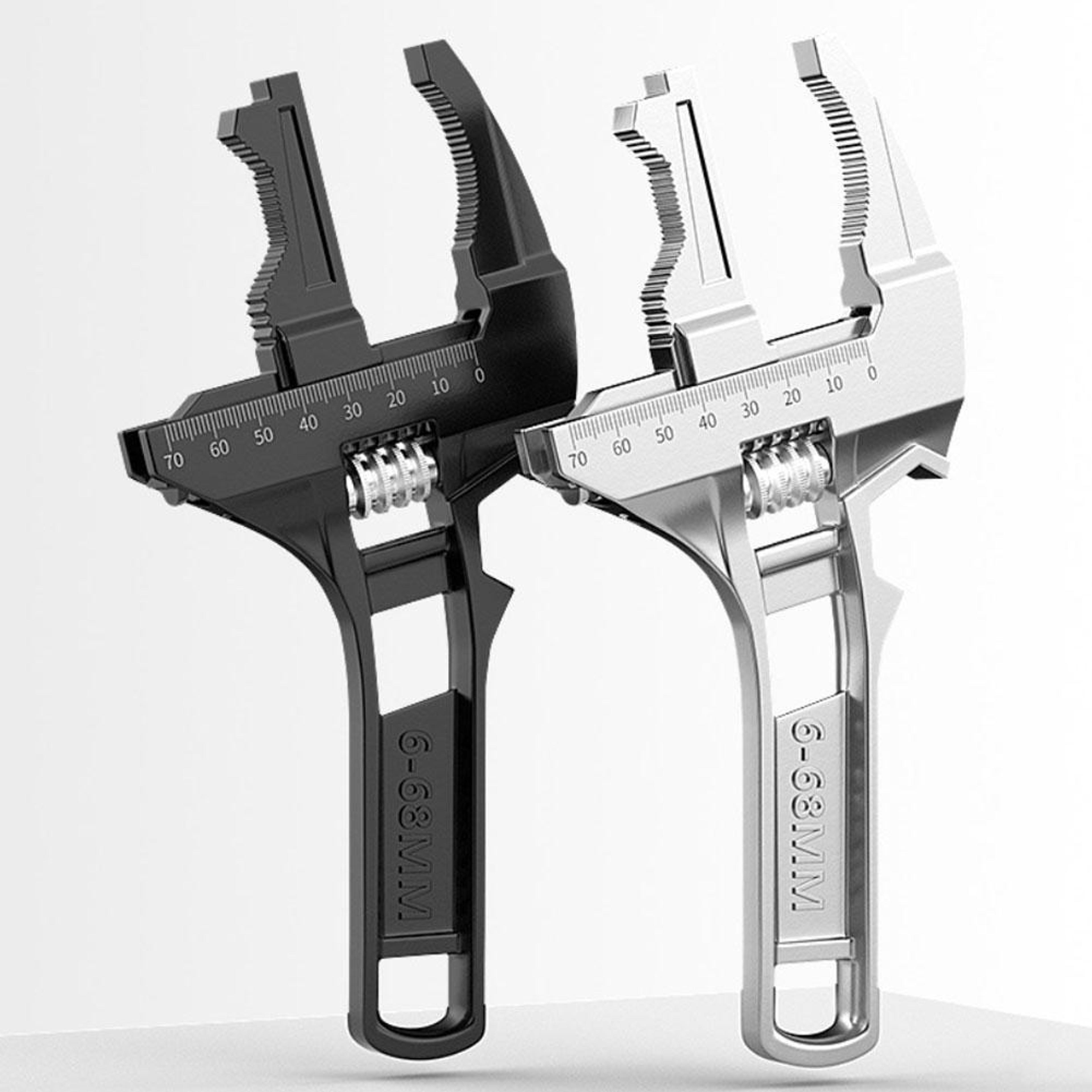 universal adjustable wrench, large opening pipe tool, multi-functional home repair nut key, spanner for bathroom