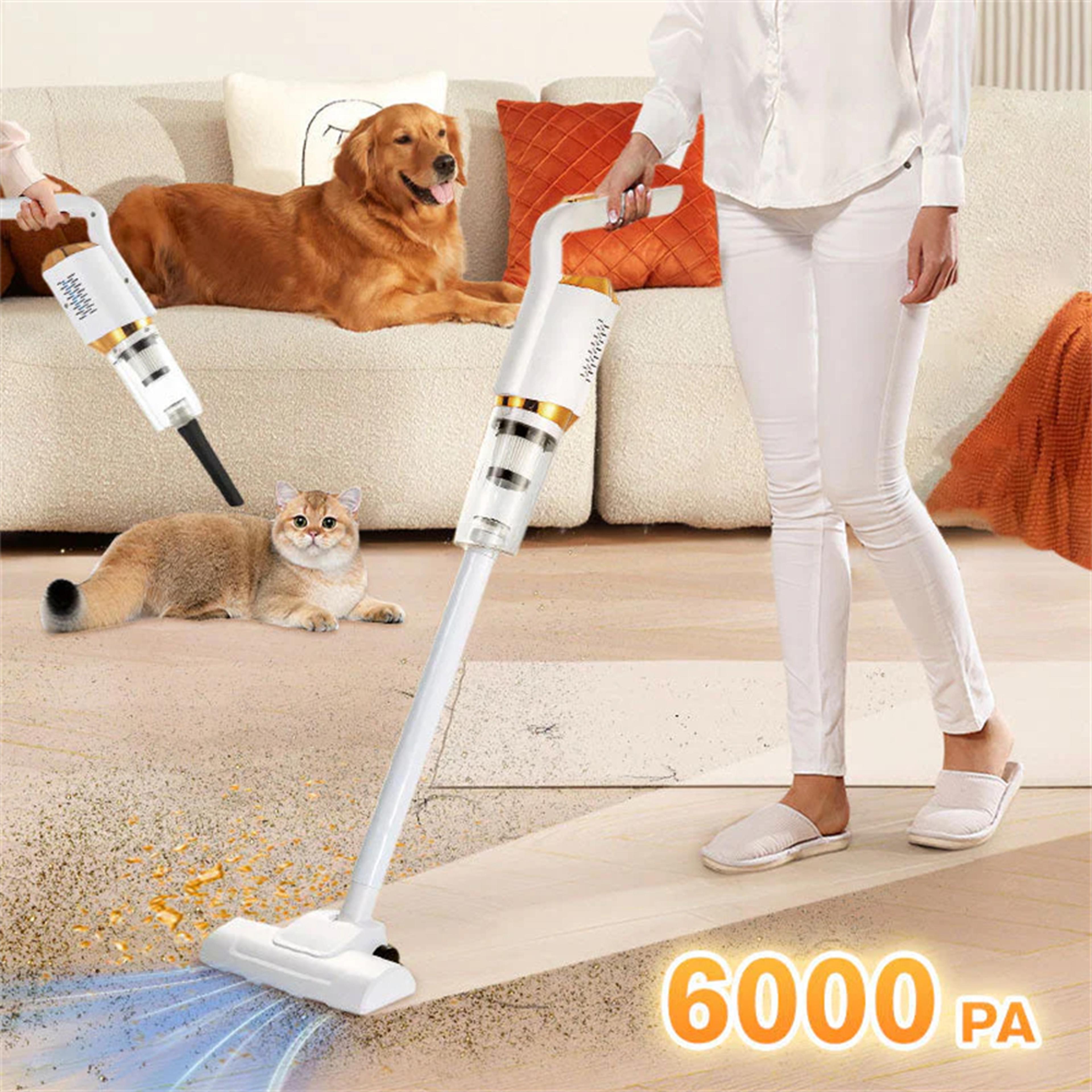 high-power rechargeable cordless vacuum cleaner for household & car – dry wet dual-use portable sweeper