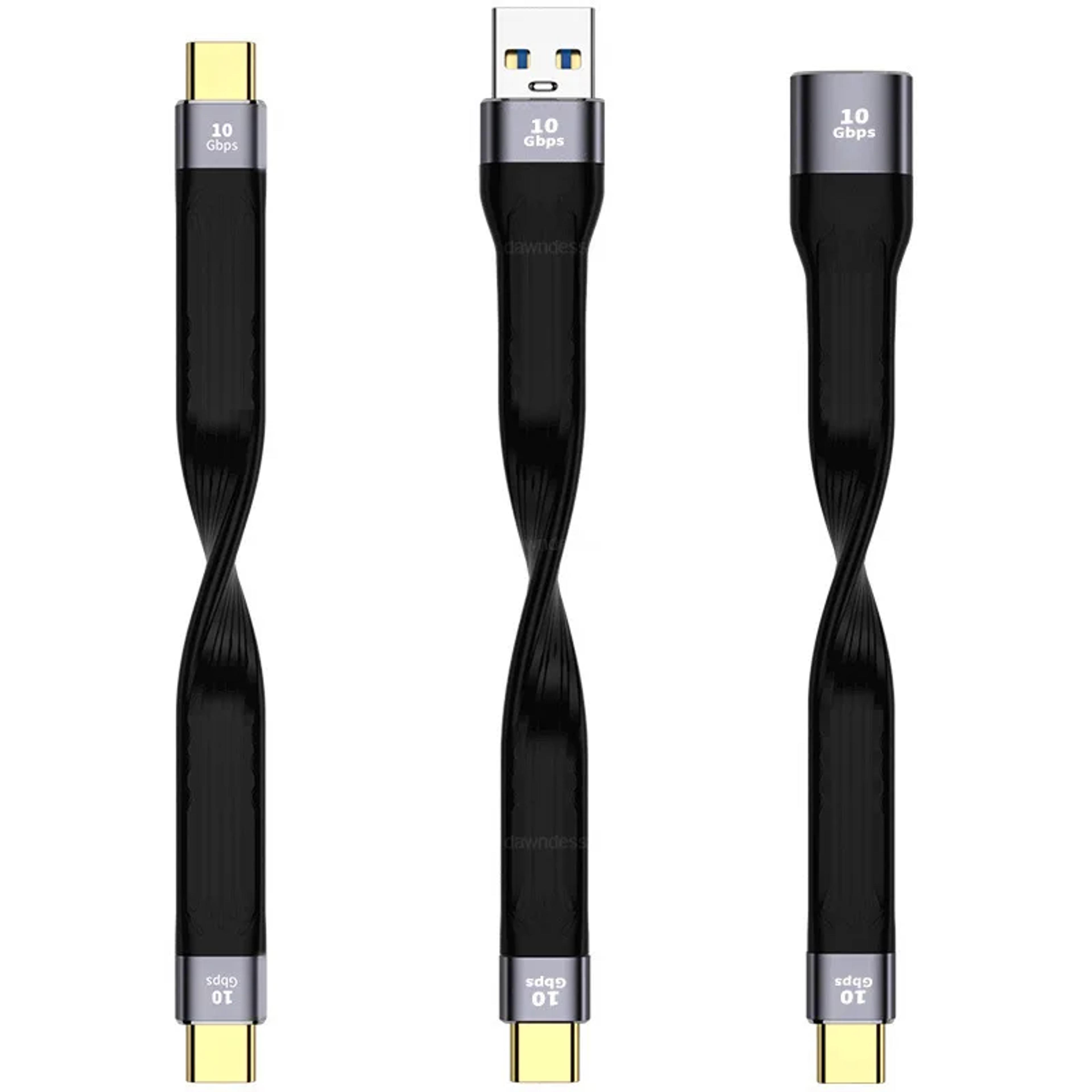 usb ultra short usb to type c cable, quick charge, sync data cord for laptop