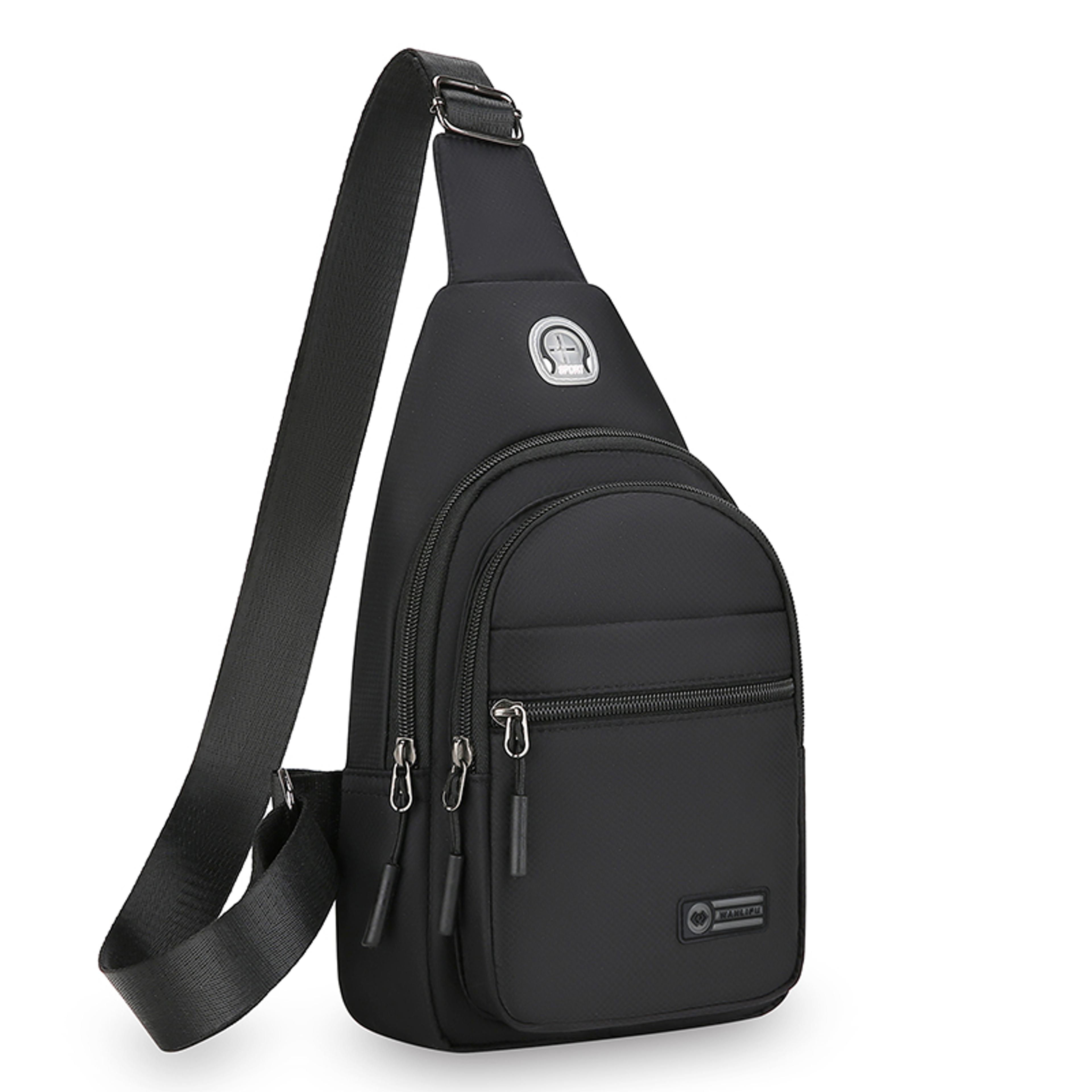 lightweight messenger bag, adjustable shoulder strap, zipper closure, daily use, can also be used as chest bag
