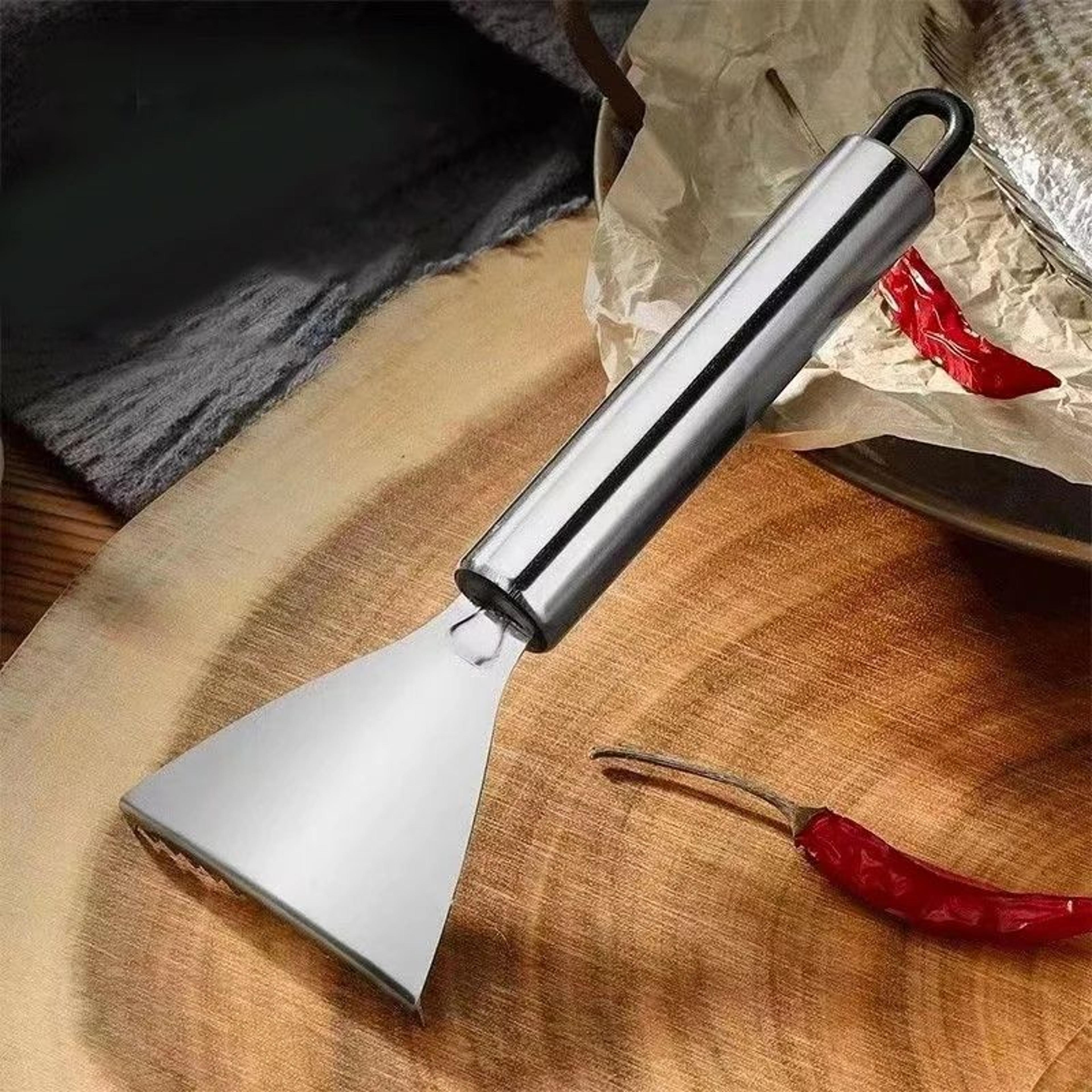 stainless steel fish scales scraper cleaning tweezers peeler removal gadget tool for kitchen