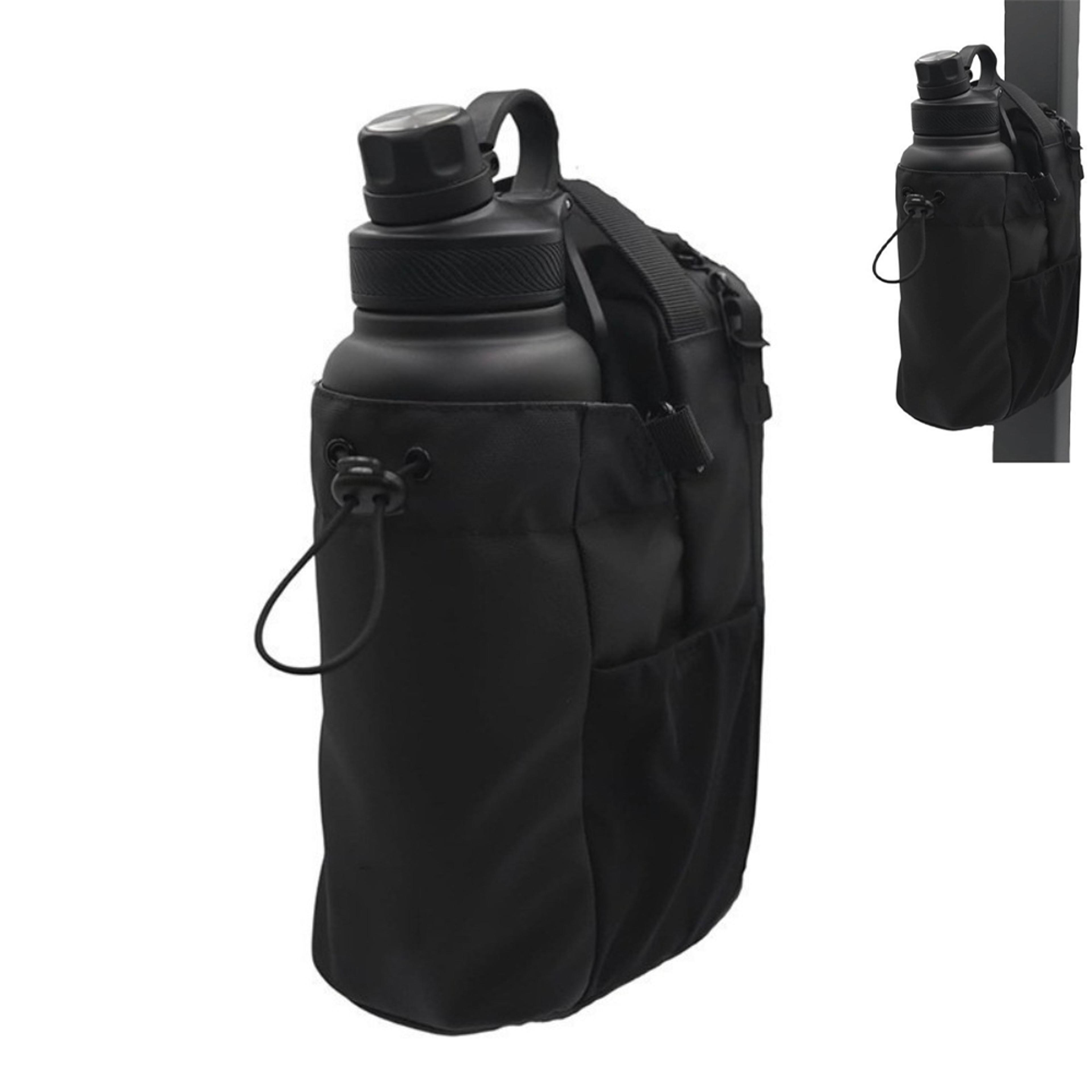 portable fitness storage gym bag with super strong magnetic for water bottle, phone, sports accessories
