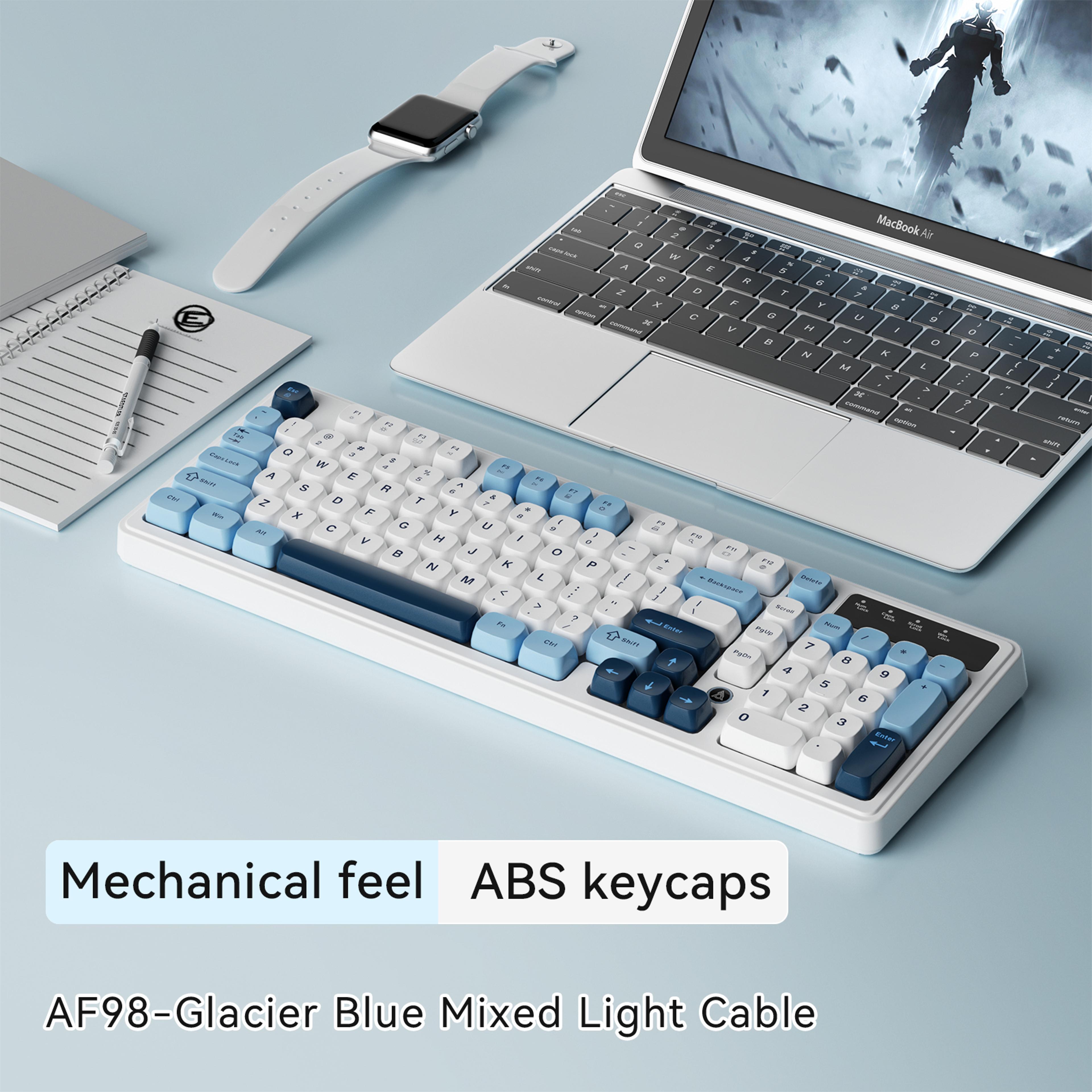 long battery life mechanical feel rgb wired keyboard with ergonomics