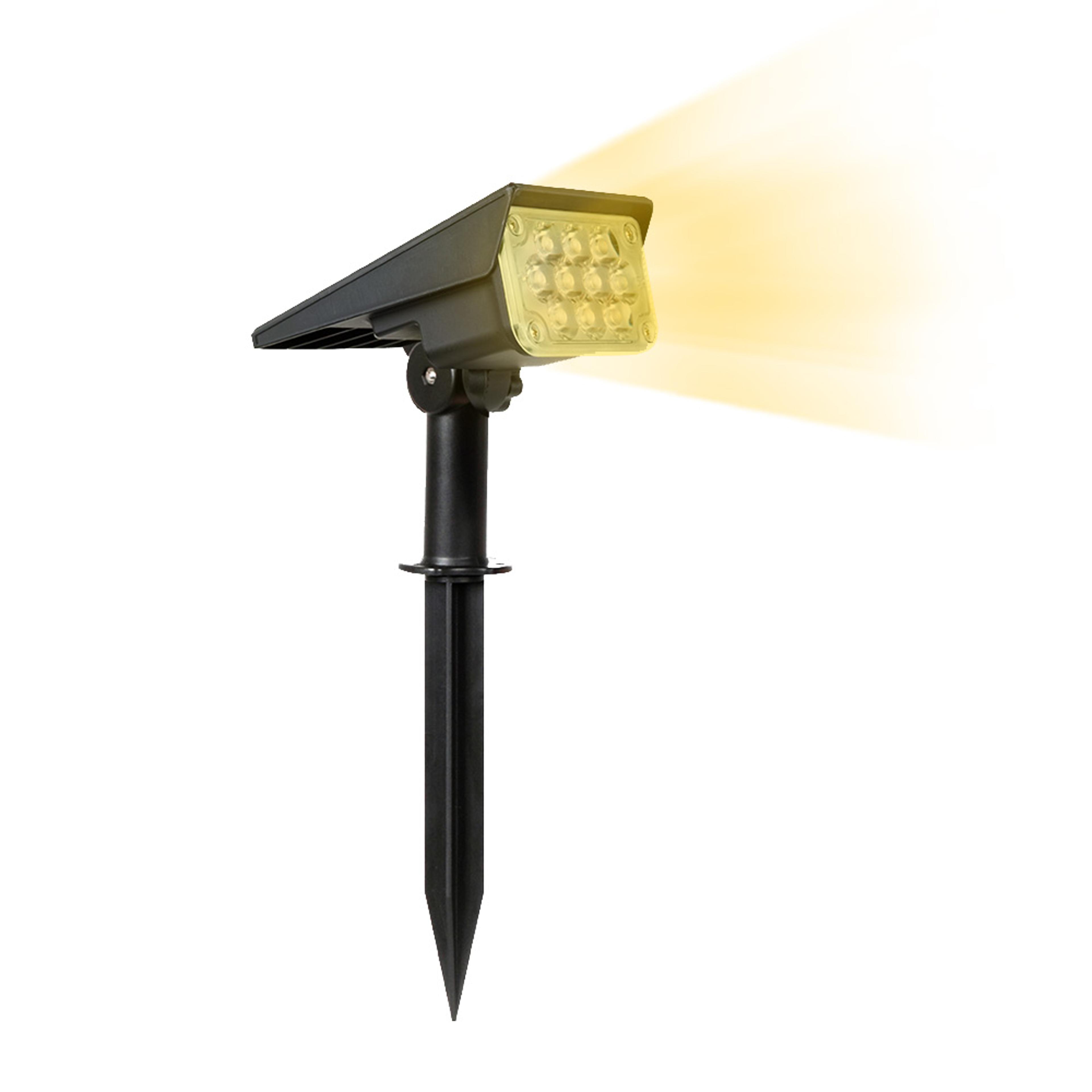 solar lamp, solar power light, adjustable light temperature, super bright solar spotlight for gardens