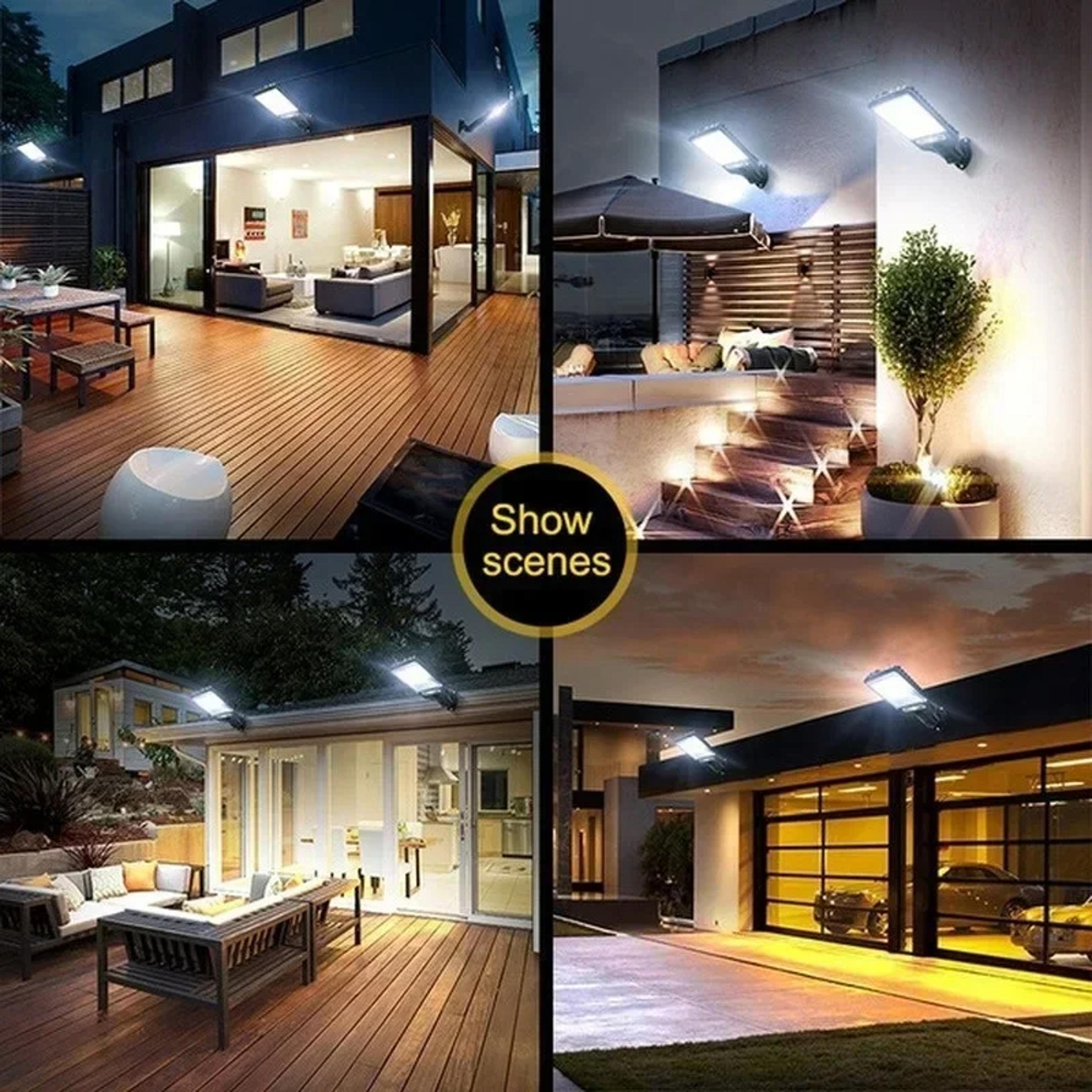 led outdoor solar light with motion sensor, weatherproof auto on/off, ideal for pathway, fence, wall, and garden use