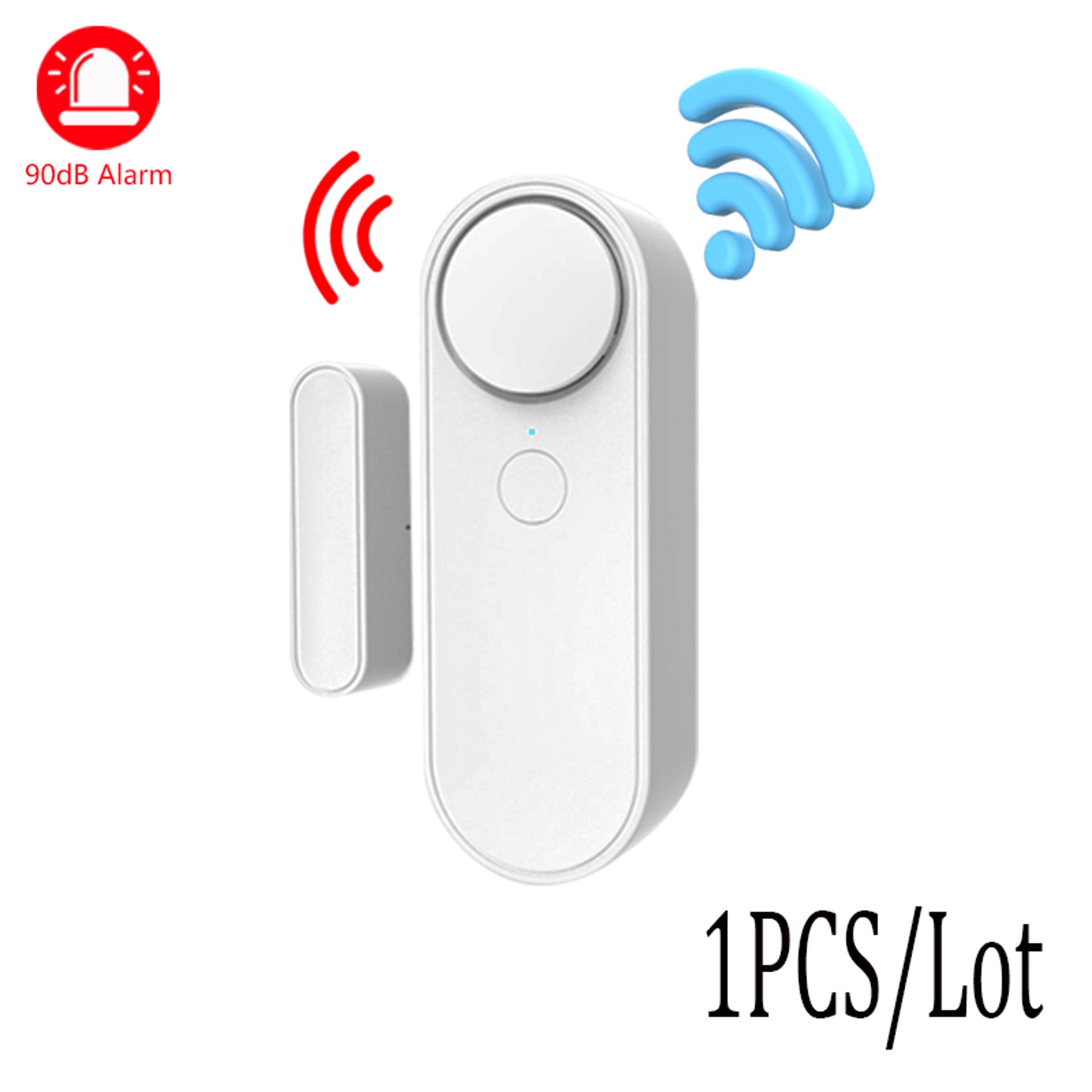 entry security tuya wifi door sensor, window open closed detectors, siren, home alarm system, independence alert